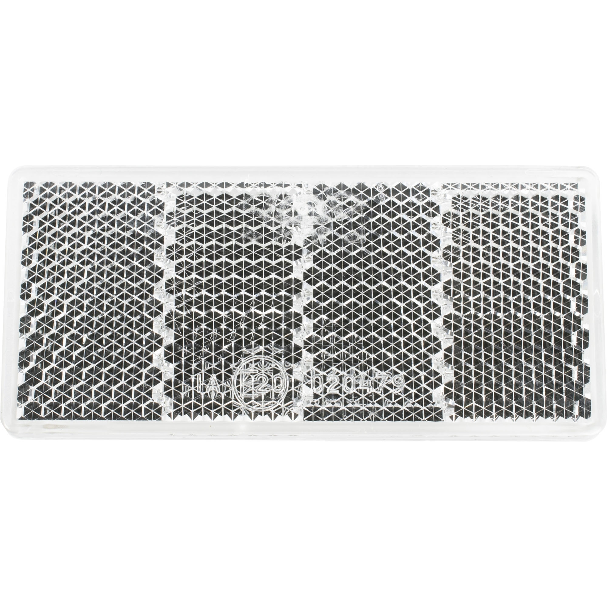 Reflector 69 x 31.5 mm, white, Adhesiv