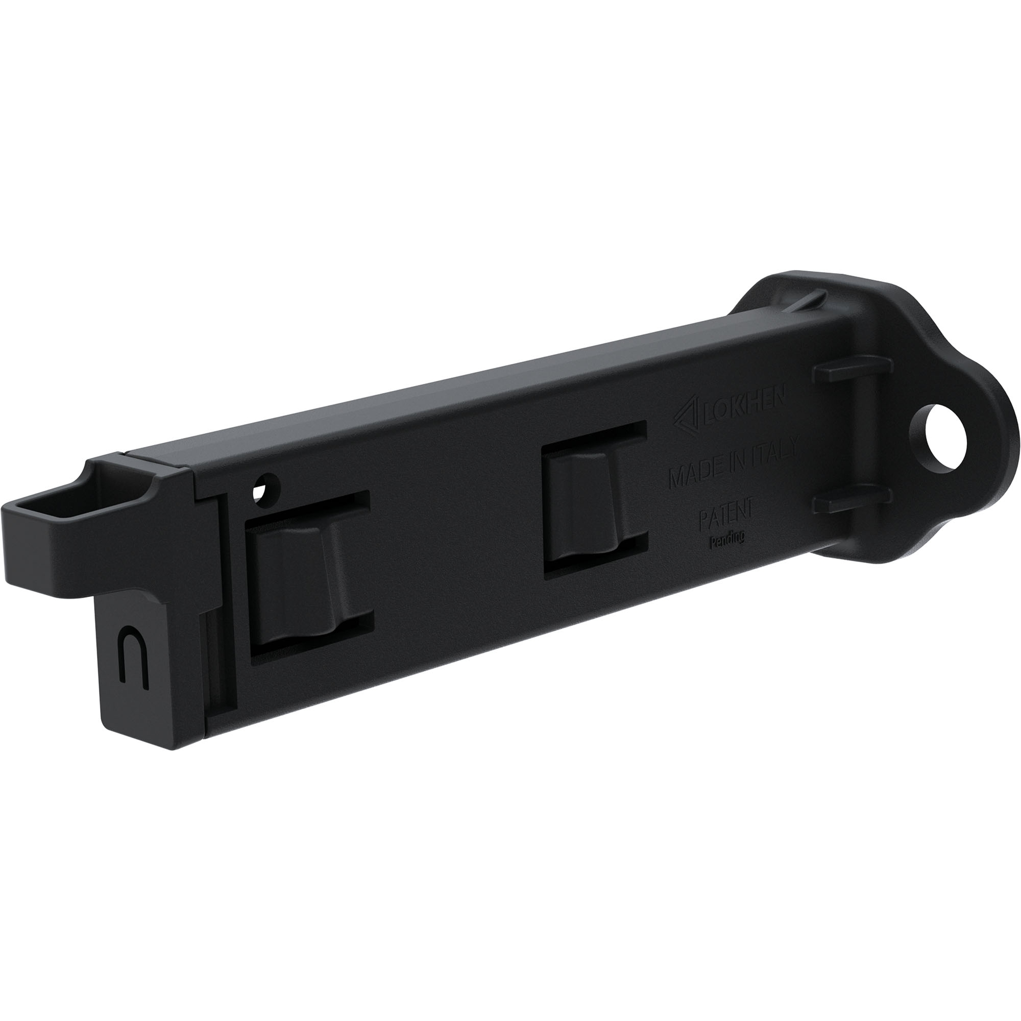 Double holder for wheel chock 010100122, plastic, black