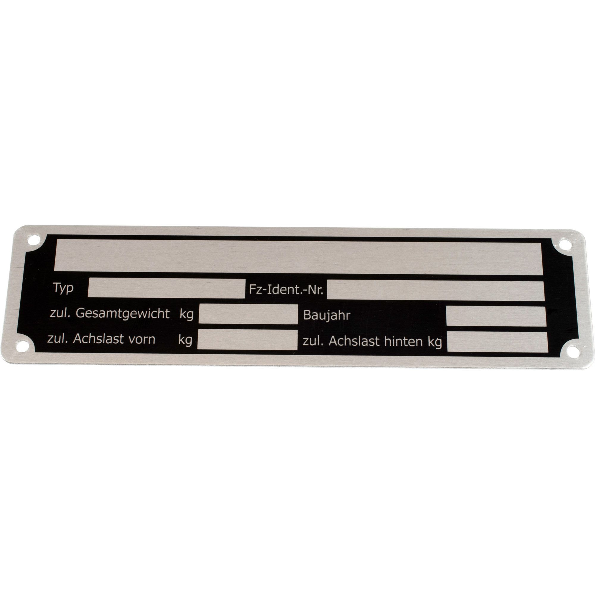 Nameplate, 150 x 35 mm, for Screwing Nameplate, 150 x 35 mm, for Screwing