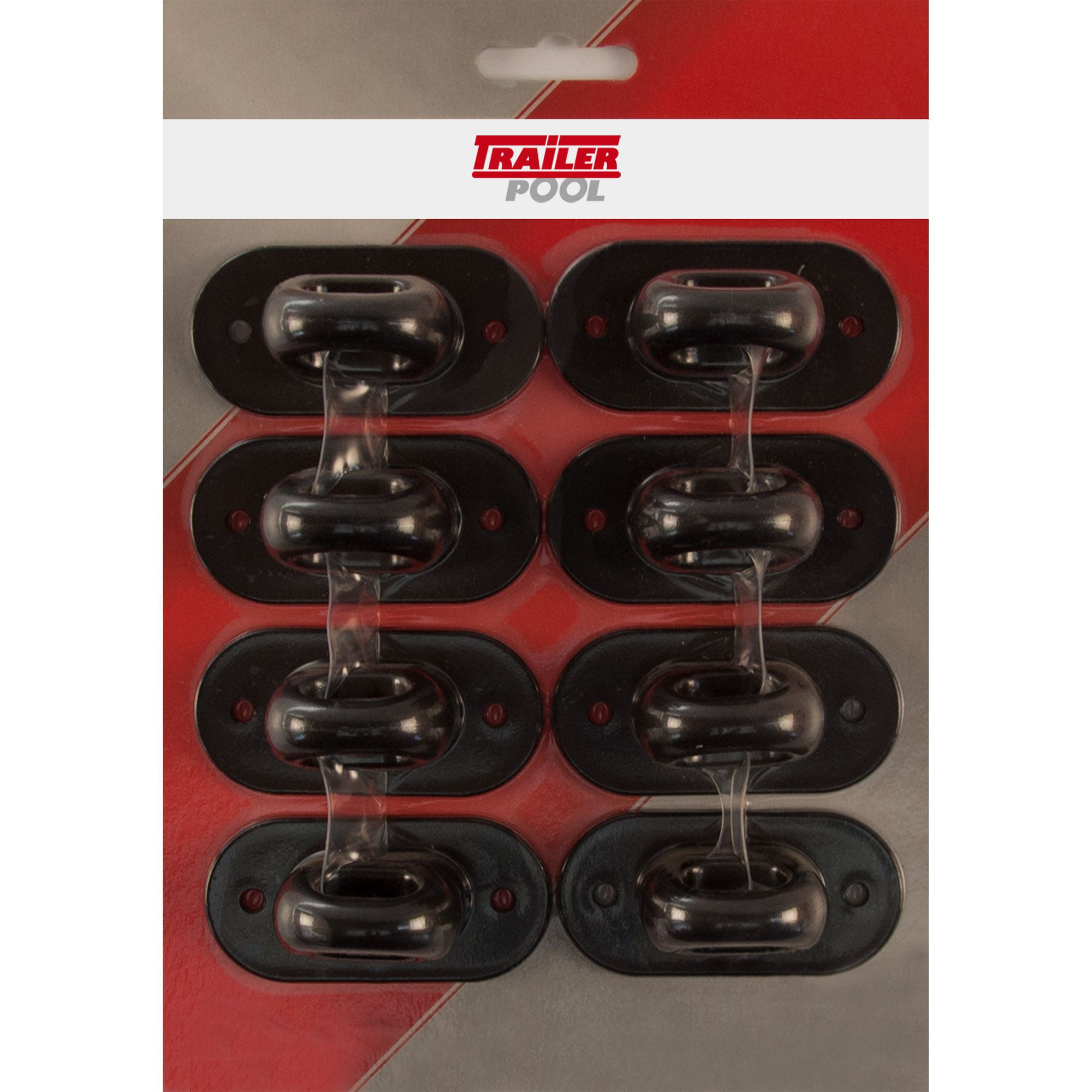 8x Turnable Staple, H 13 mm Hole Dis. 51 mm, Black 8x Turnable Staple, H 13 mm Hole Dis. 51 mm, Black