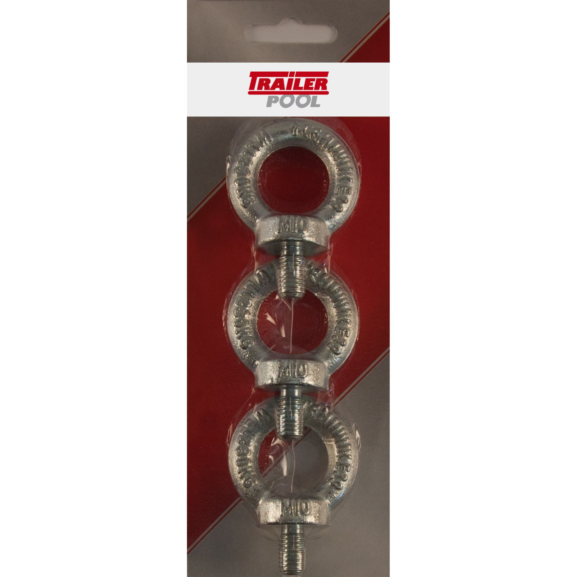 3 x Eye Bolt, M10 x 18 mm, max. Load 230 kg 3 x Eye Bolt, M10 x 18 mm, max. Load 230 kg