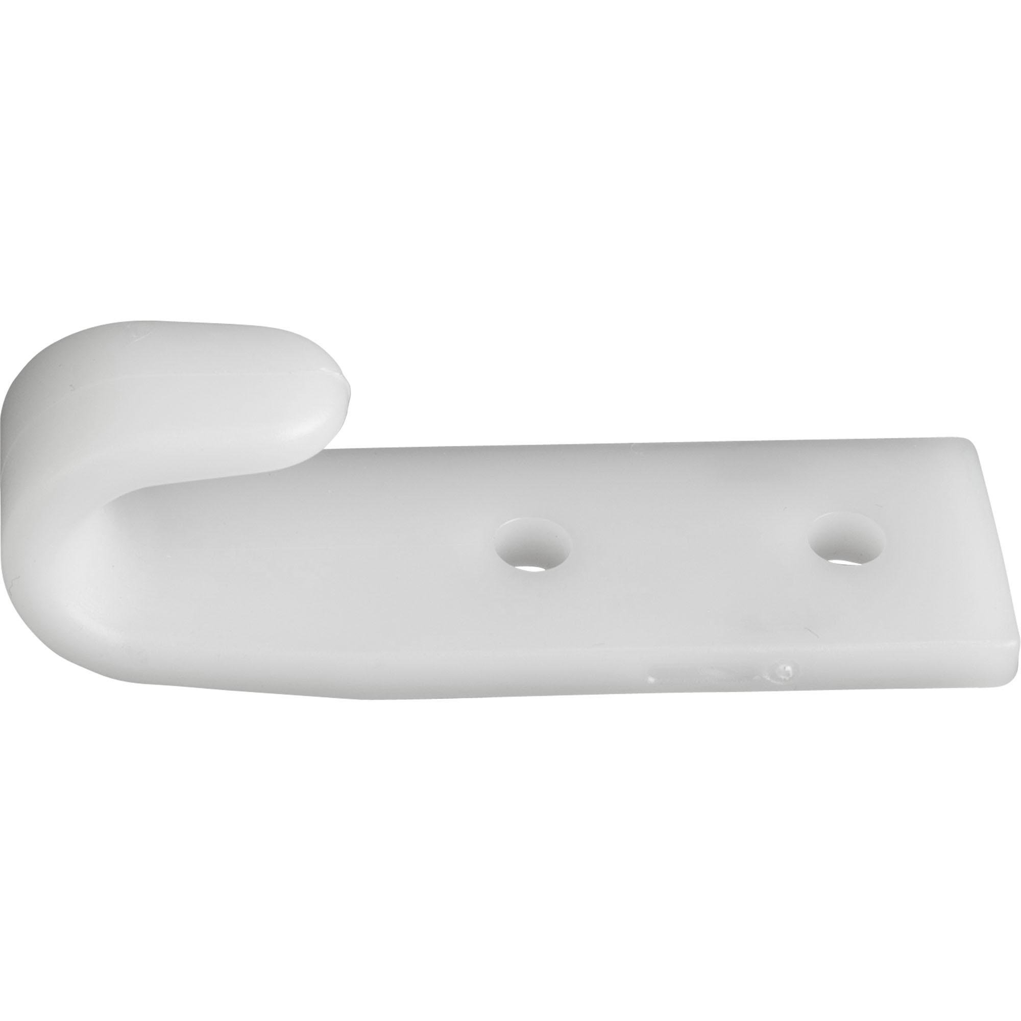 Tarpaulin Hook 2-Hole, Plastic, White Tarpaulin Hook 2-Hole, Plastic, White