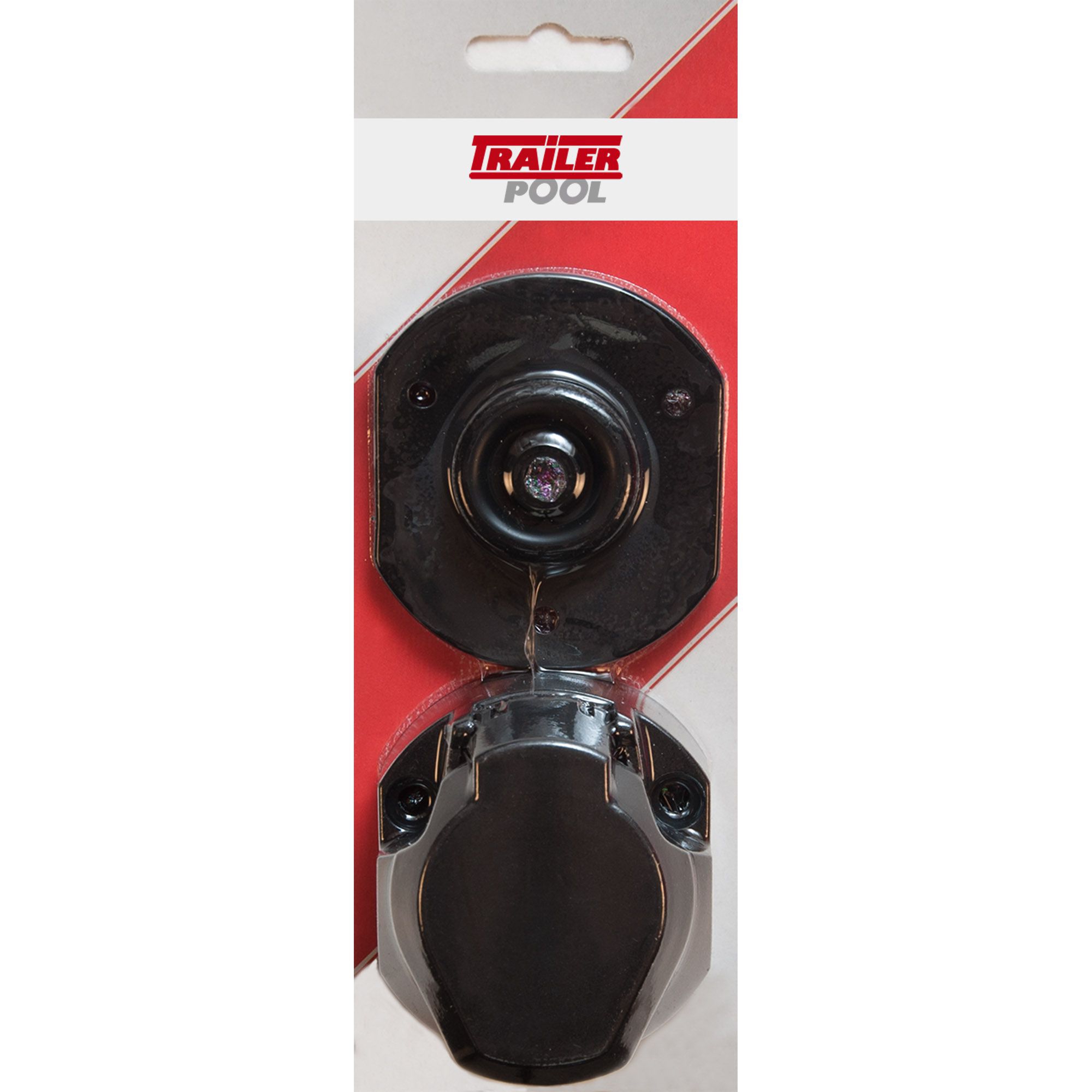 Socket 13-pin, 12V, Plastic, Rubber Seal