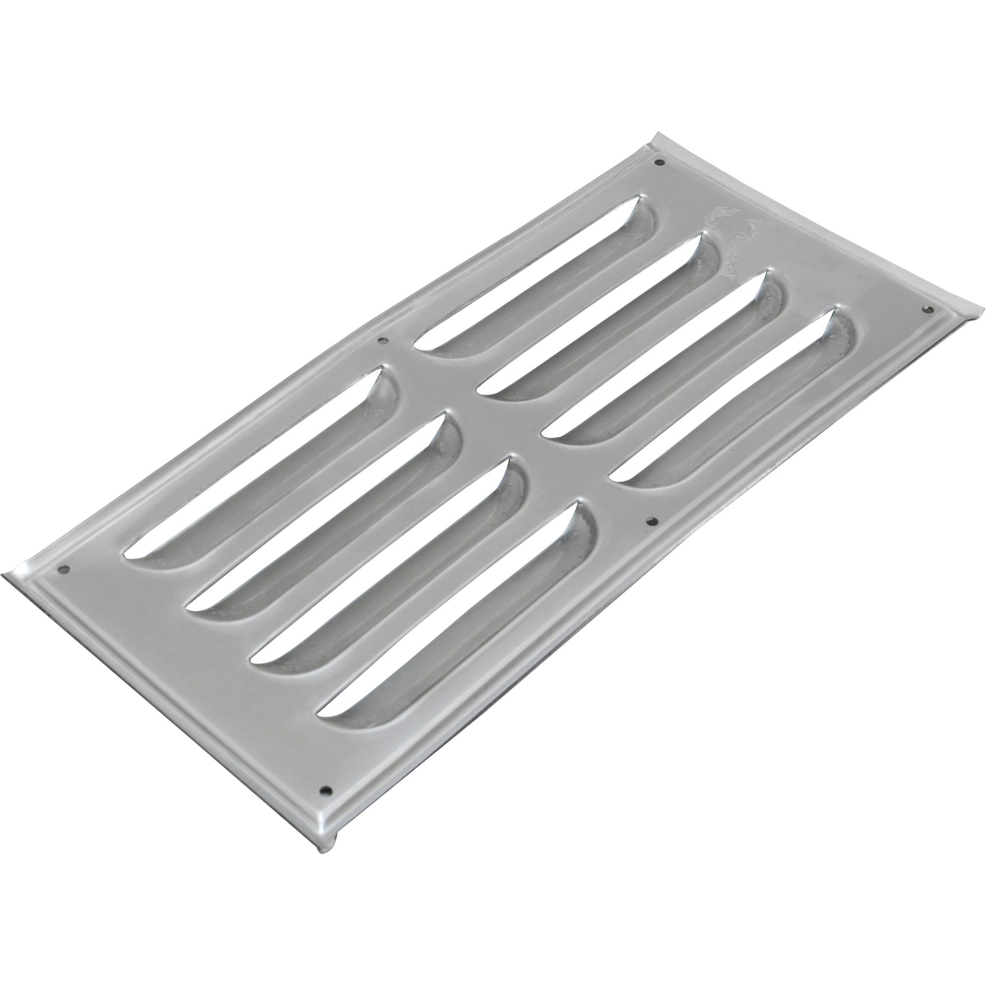 Sheet metal with stamped vents, aluminum, anodised Sheet metal with stamped vents, aluminum, anodised