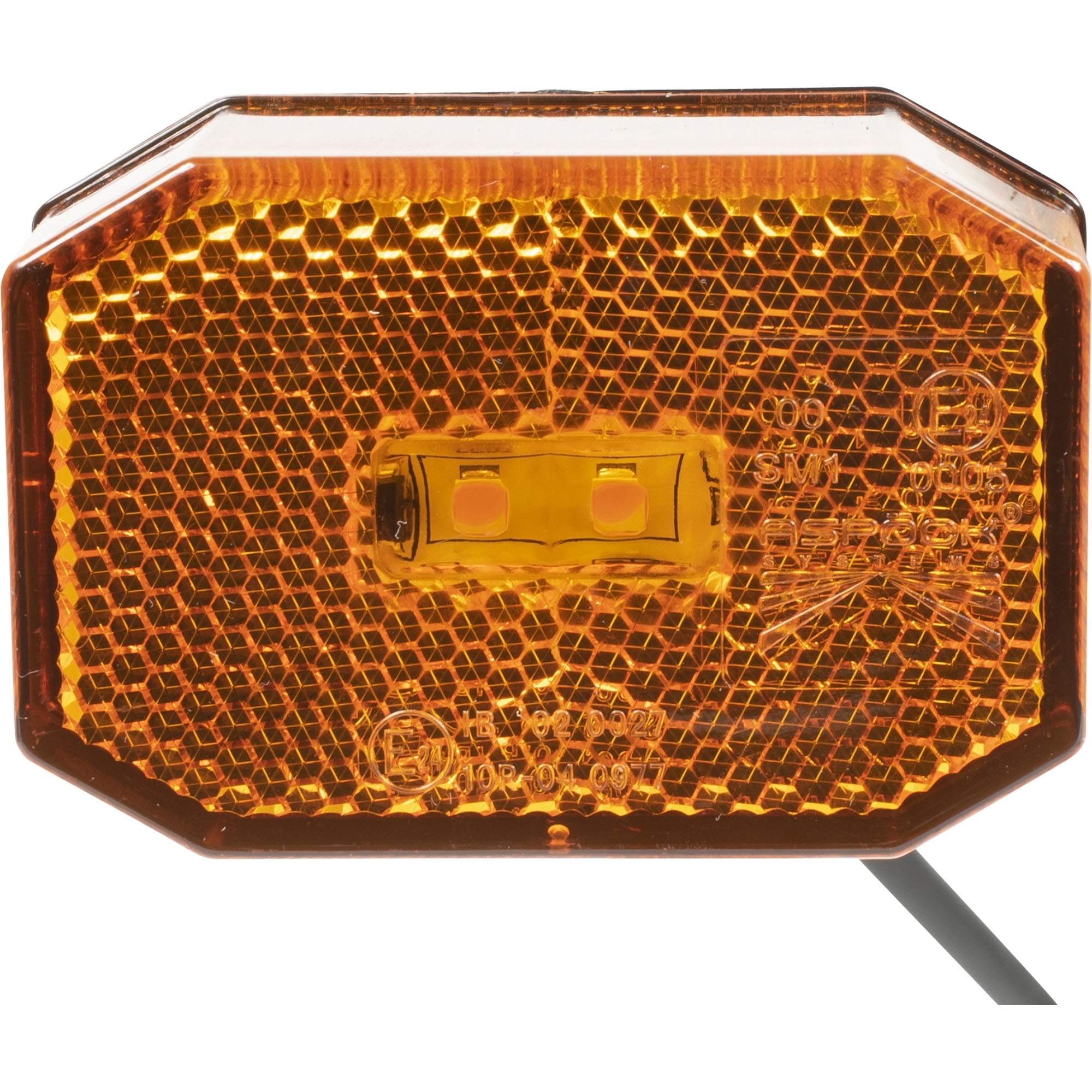 Side marker lamp Aspöck Flexipoint LED, yellow, DC cable