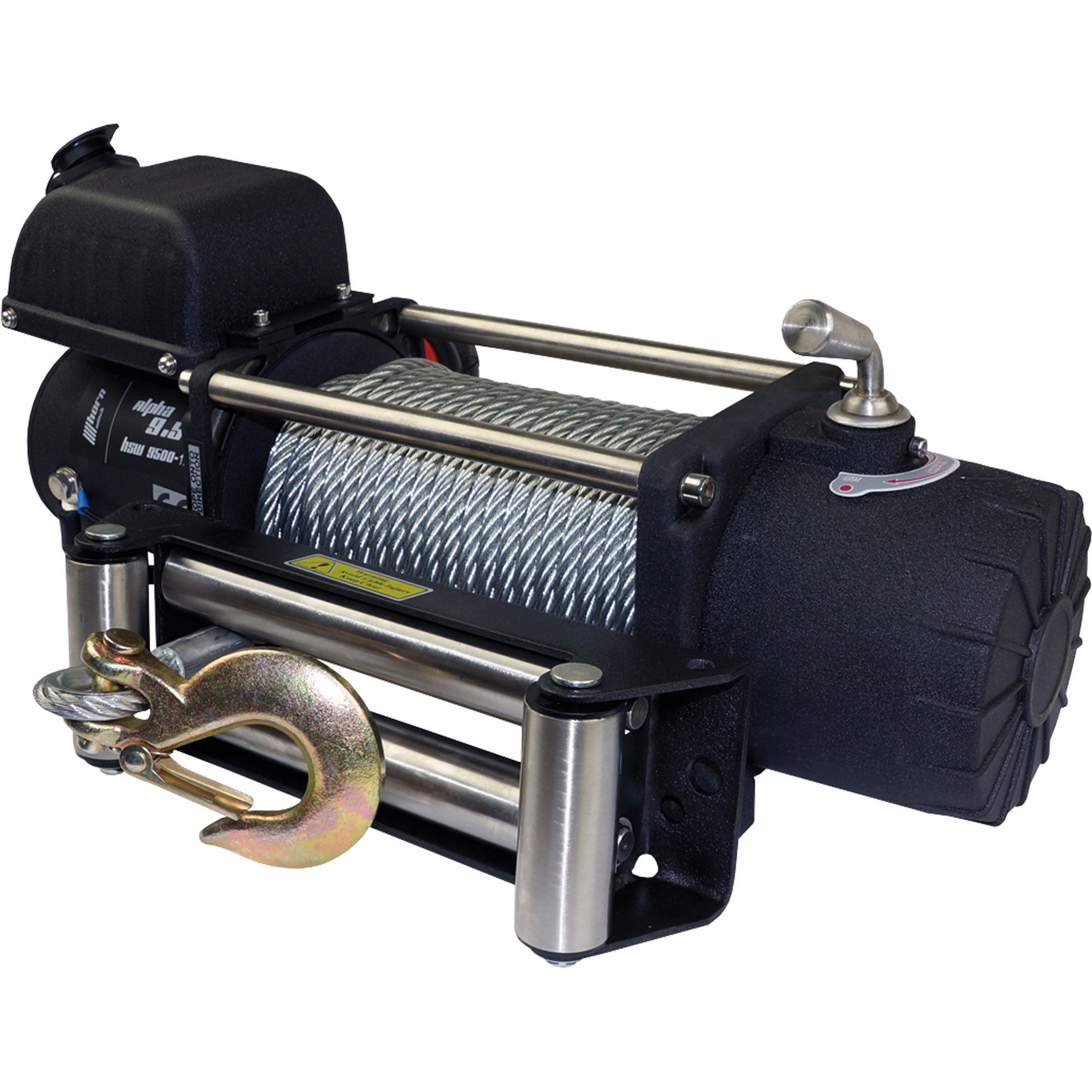 Winch HSW9500, 12 V, Tensile Force 4300 kg Winch HSW9500, 12 V, Tensile Force 4300 kg