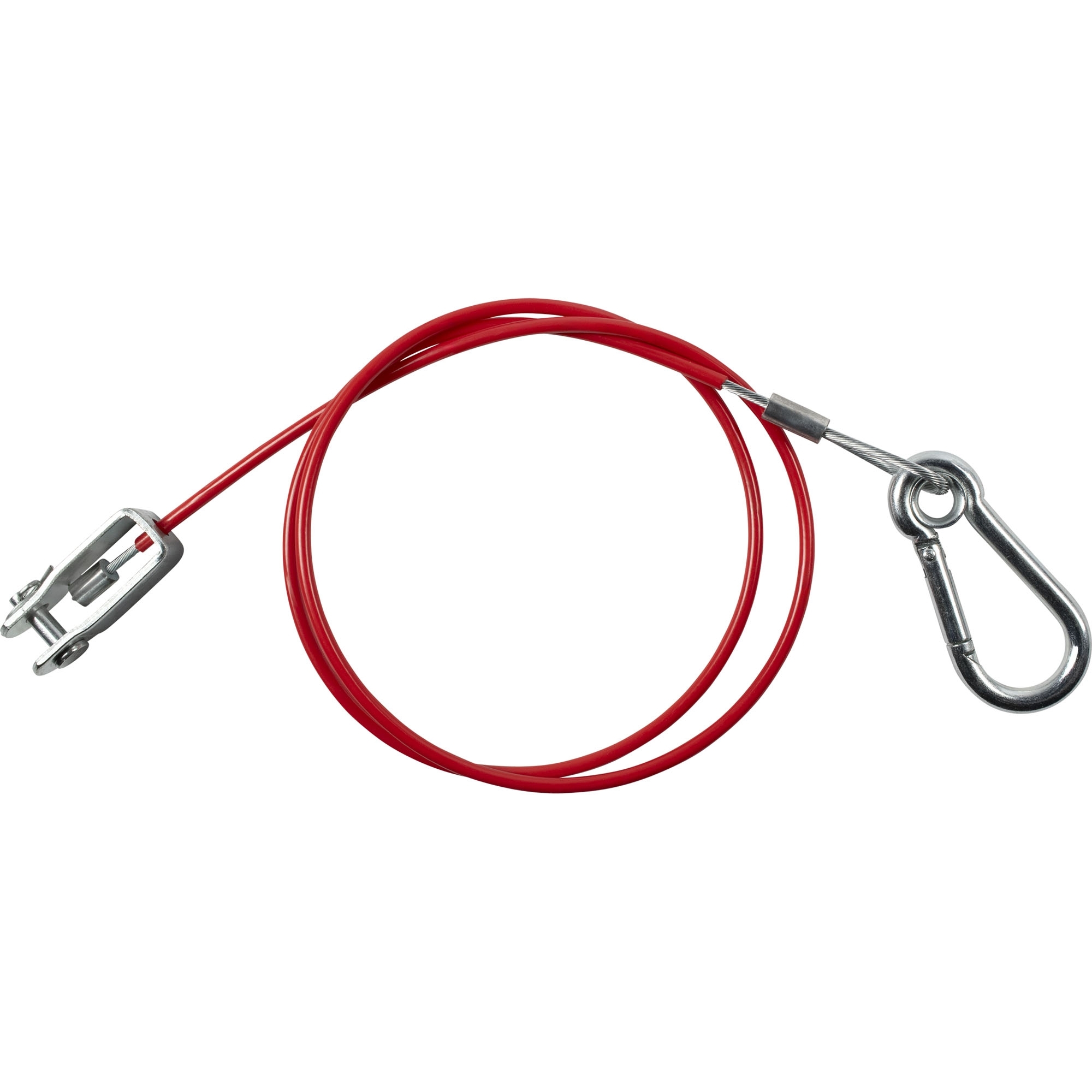 Breakaway Cable with Fork and Bolt, L 1050 mm, Red