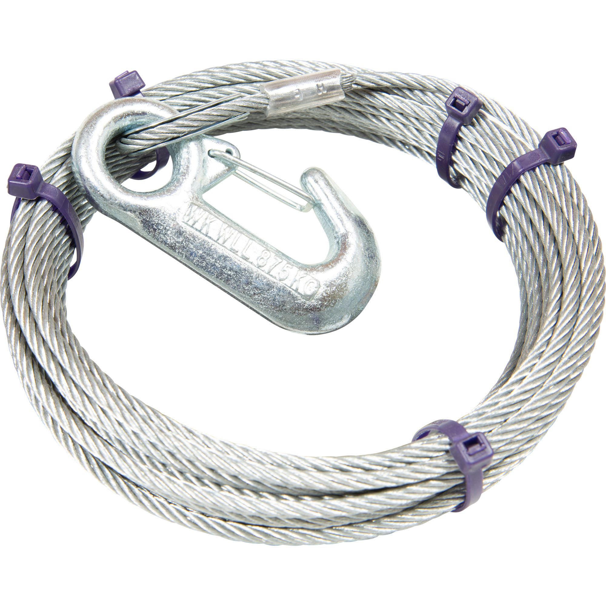 Steel Cable, Ø 4 mm, L 15 m, Tensile Load 350 daN Steel Cable, Ø 4 mm, L 15 m, Tensile Load 350 daN