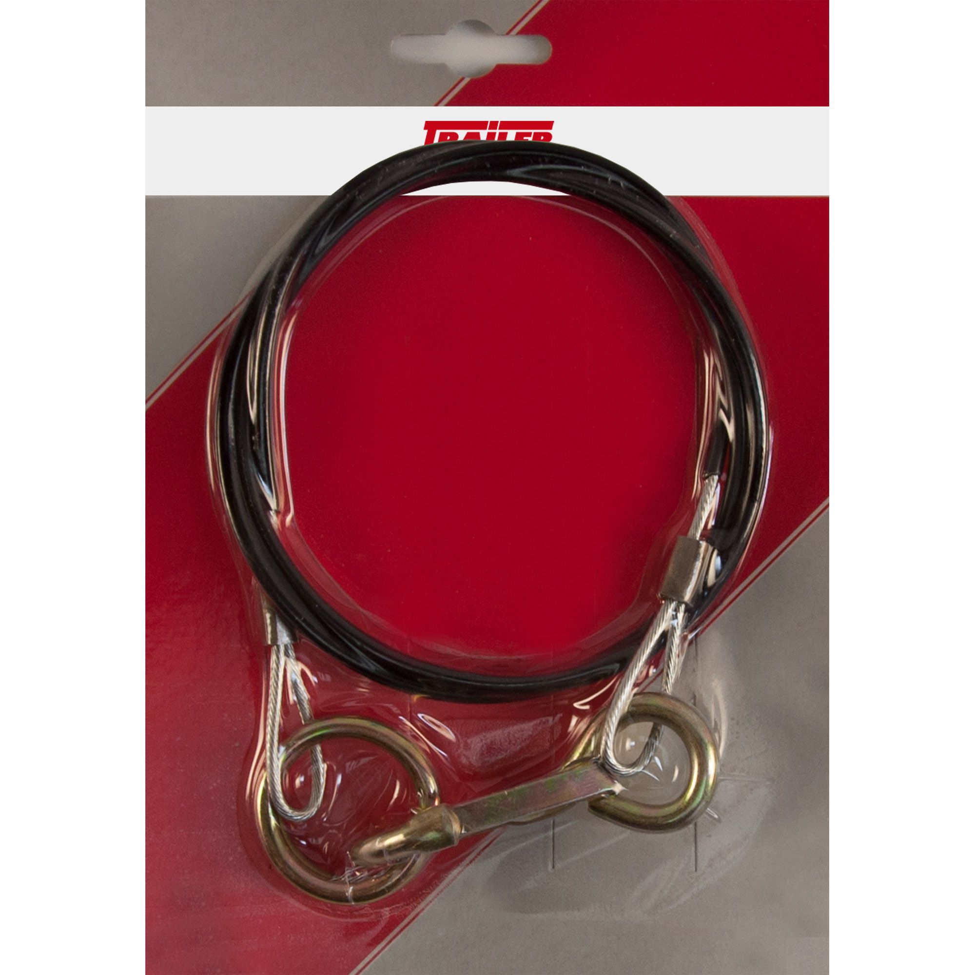 Breakaway Cable with Ring, Length 1000 mm, Black