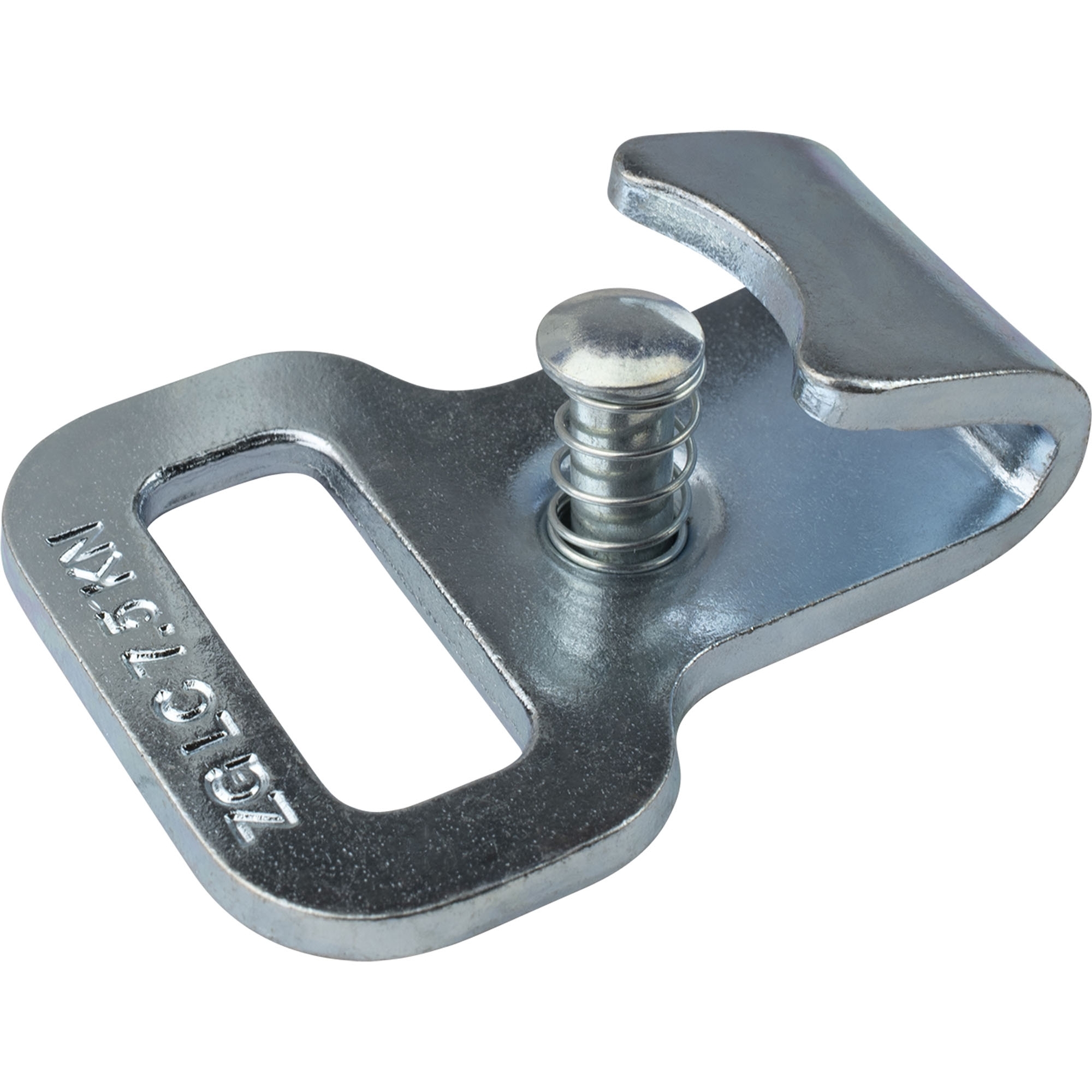 Flat Hook with Safety Catch for Strap Width 25 mm