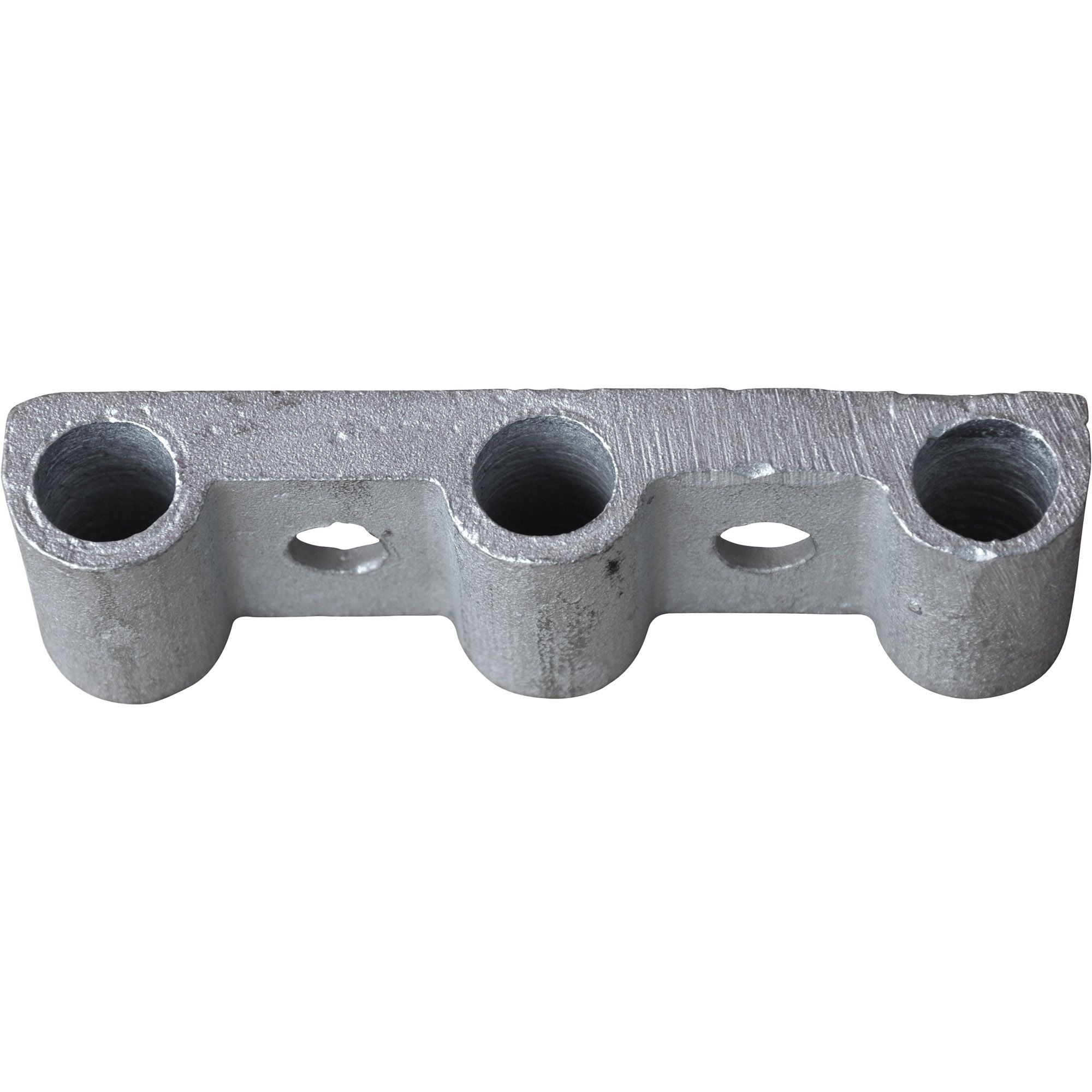 Side wall holder, 3 holes, galvanised