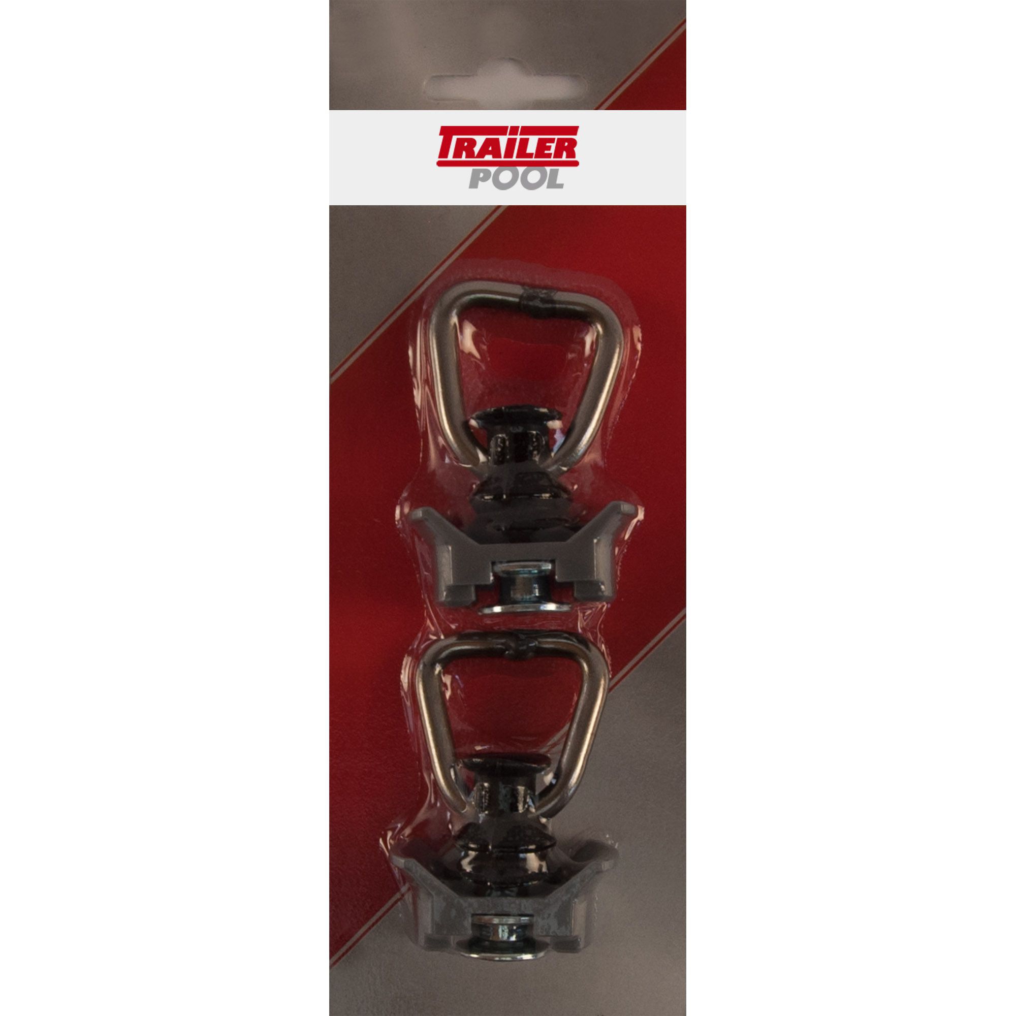 2 x Fitting with Ring, for Airline Track, Plastic 2 x Fitting with Ring, for Airline Track, Plastic