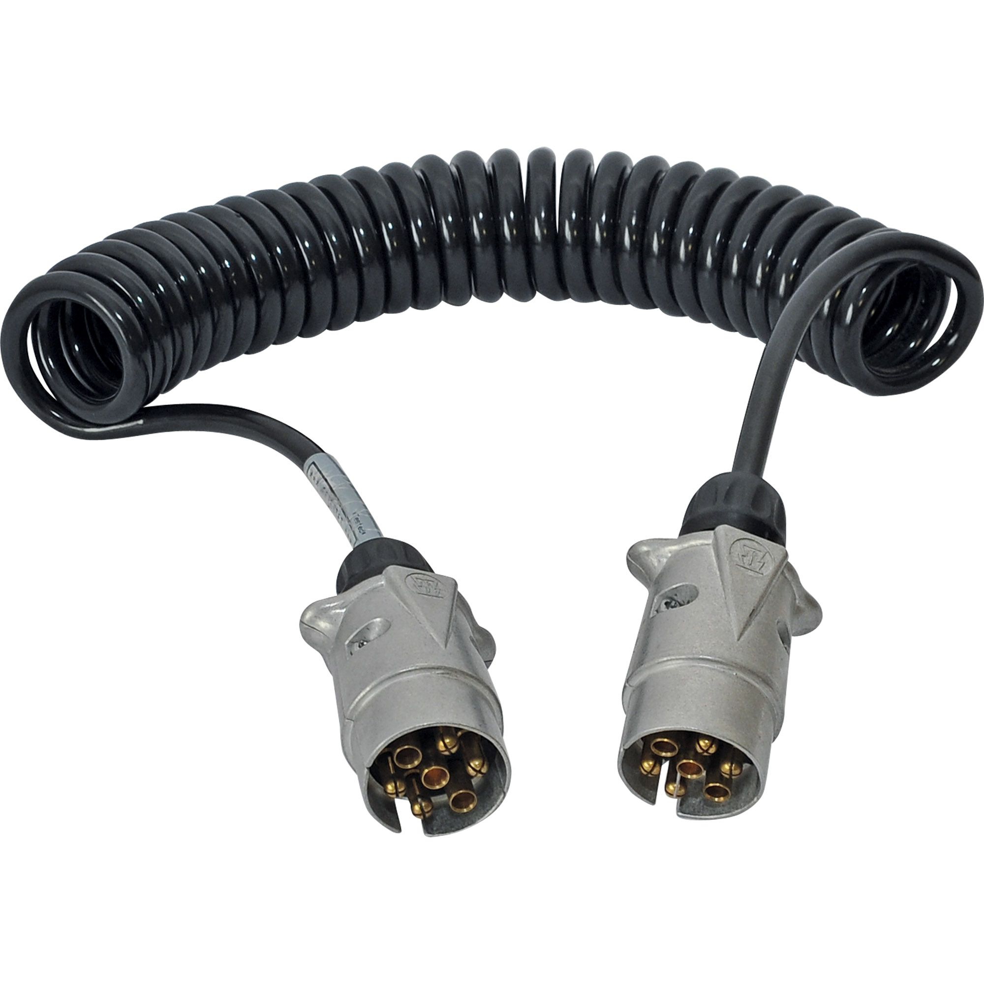 Spiral cable with 2x 7 pole connection, 12 V Spiral cable with 2x 7 pole connection, 12 V