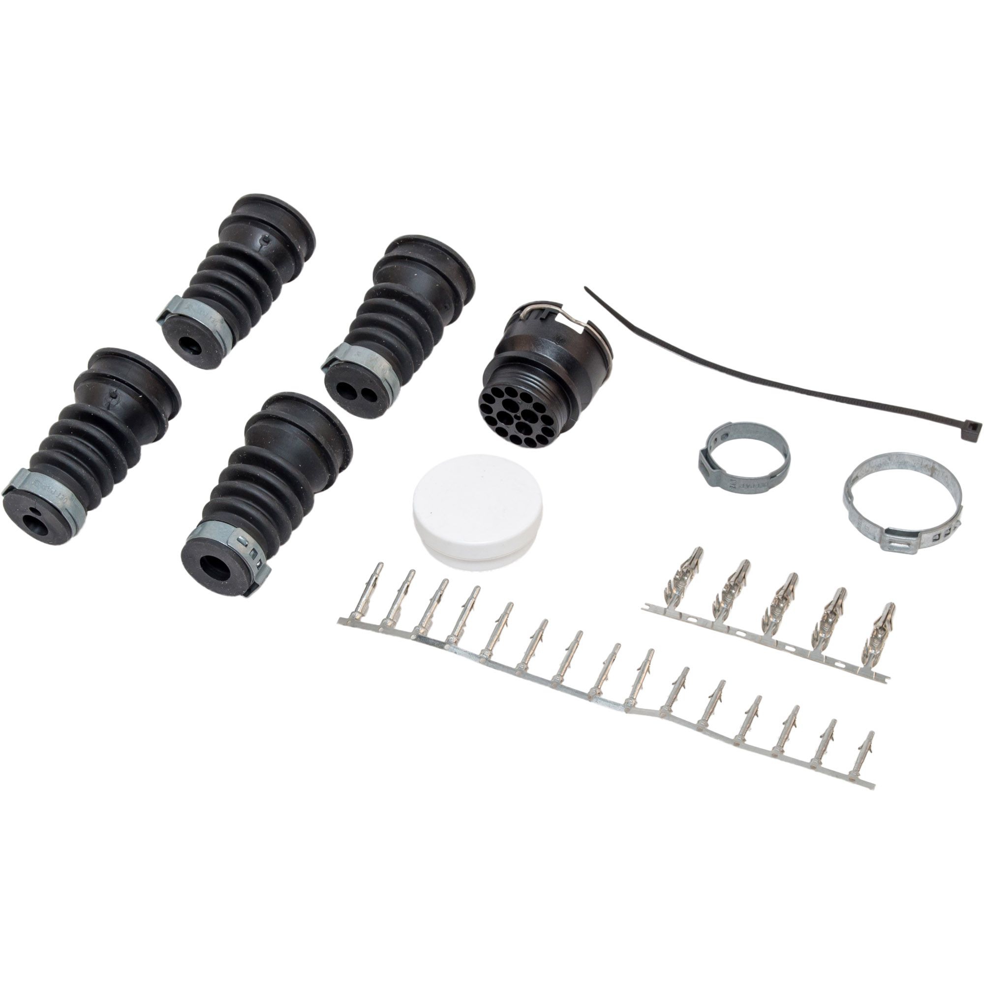 Bayonet connector ASS3, 17-pin, male, black Bayonet connector ASS3, 17-pin, male, black