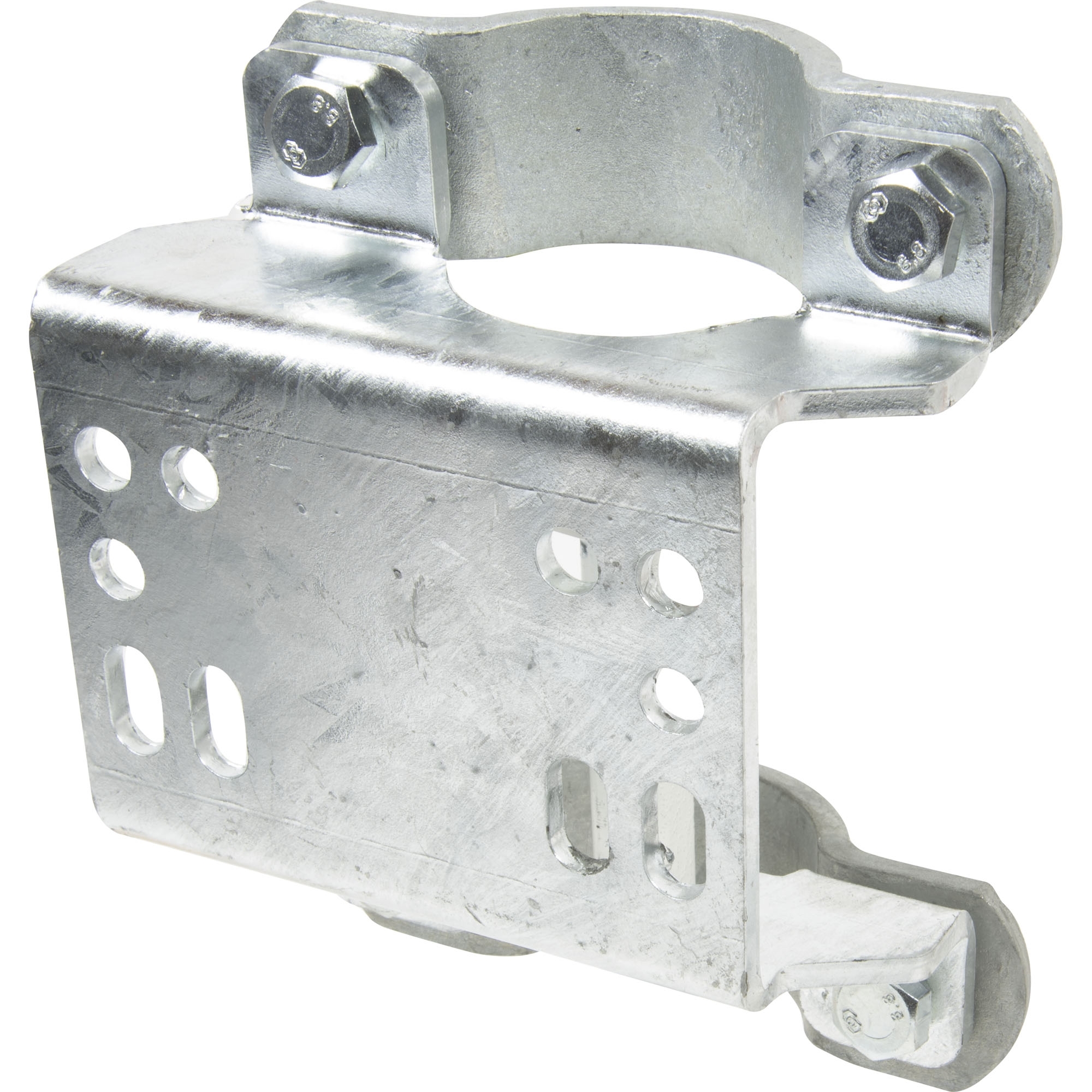 Adjustable mounting plate for tube-Ø 60 mm