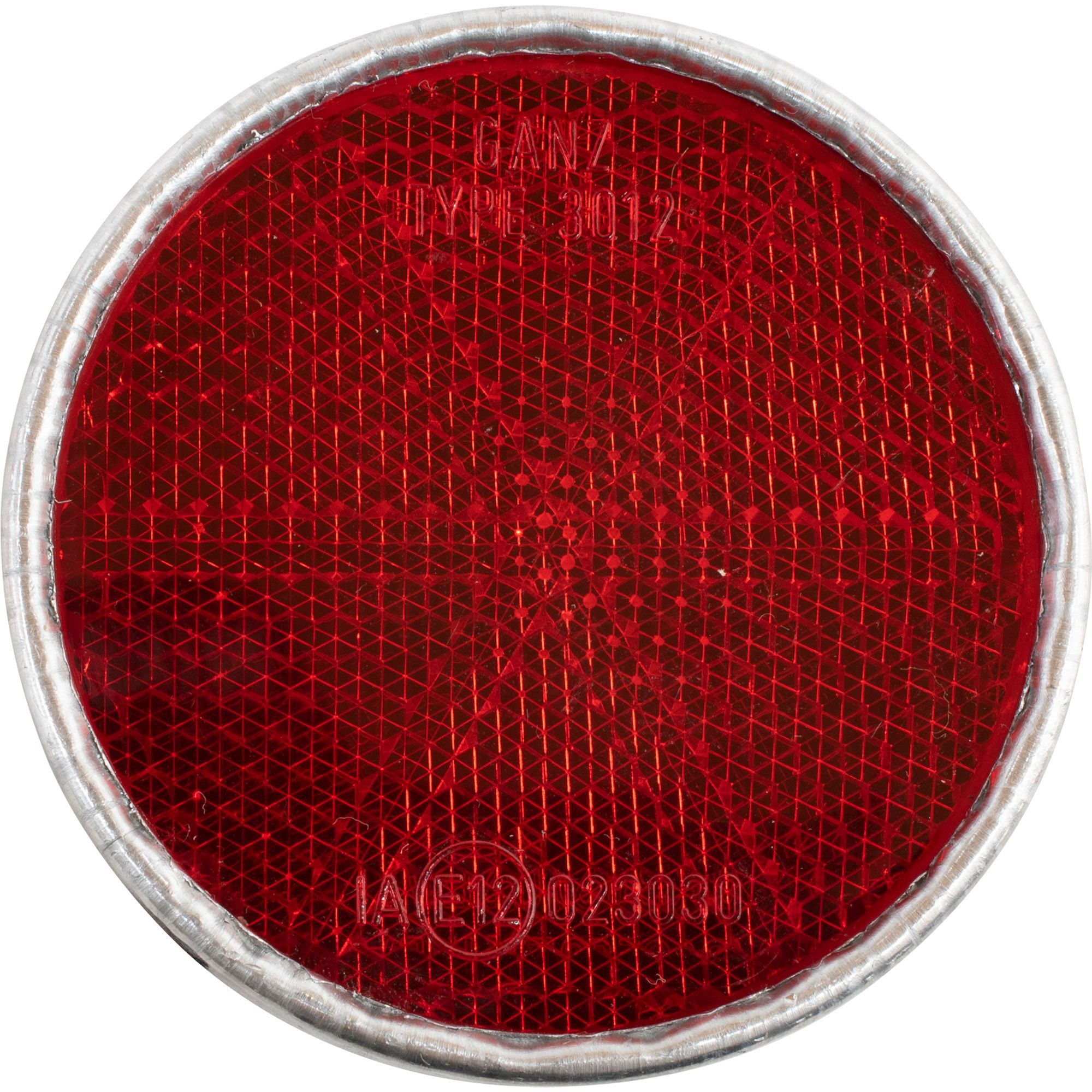 Reflector Ø 55 mm, Red, with screw and nut Reflector Ø 55 mm, Red, with screw and nut