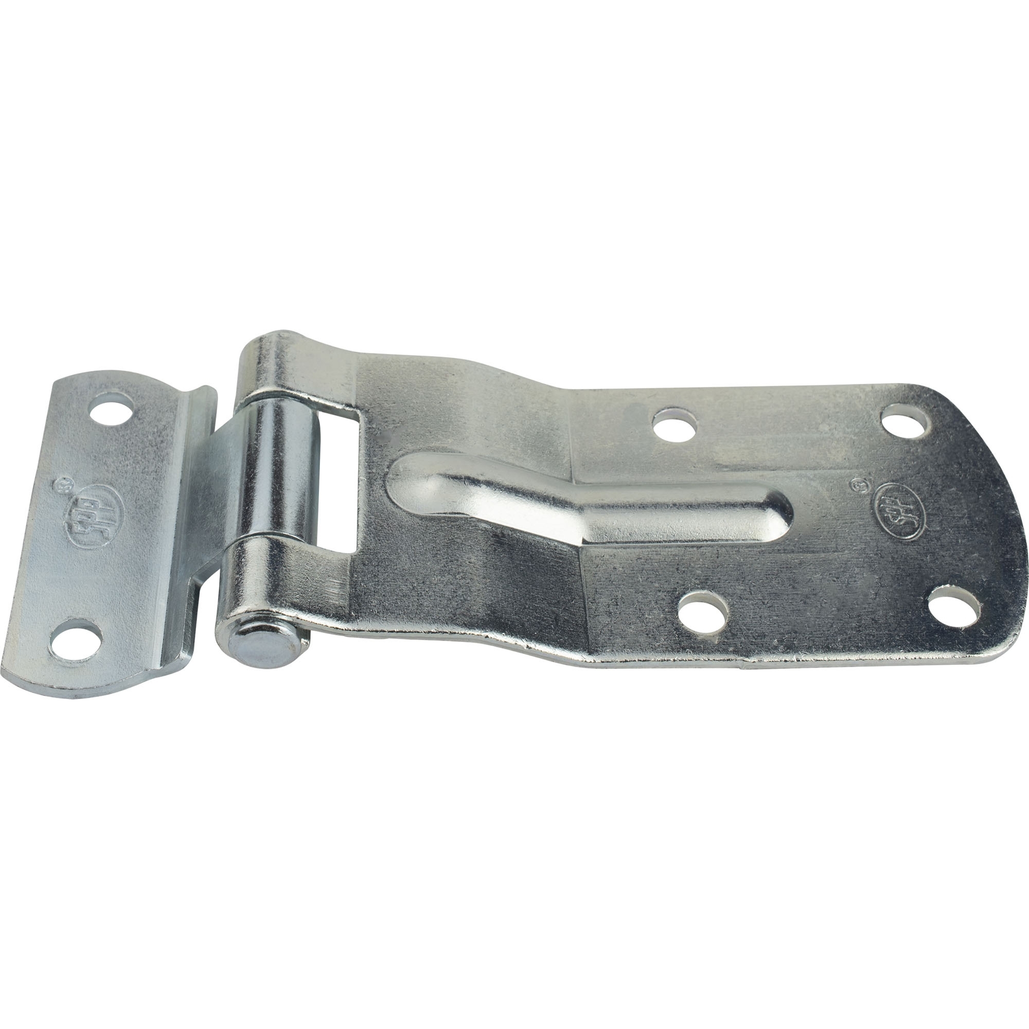 Hinge steel galvanised, total length 148 mm