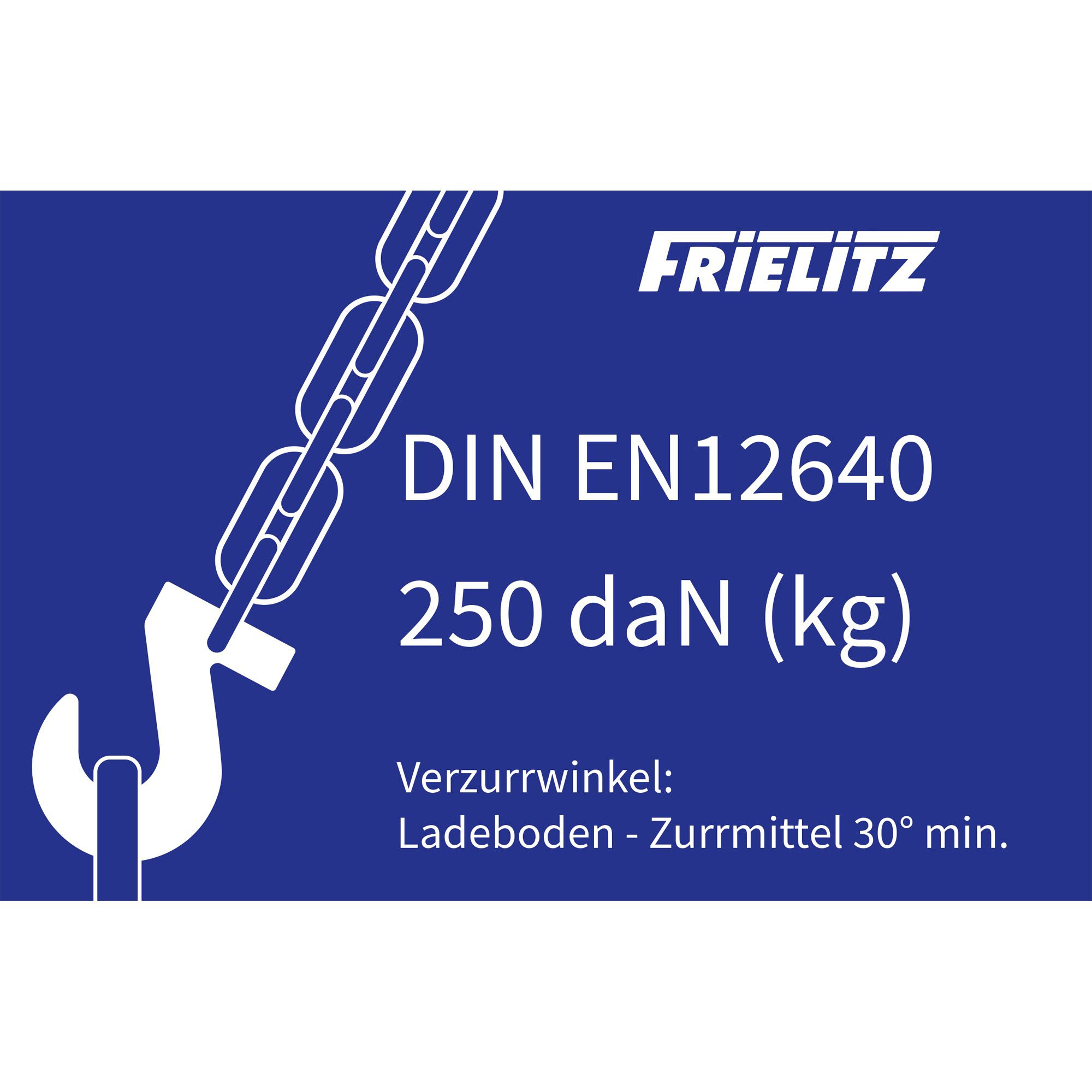 Indication Sticker Lashing Point, 250 daN Indication Sticker Lashing Point, 250 daN