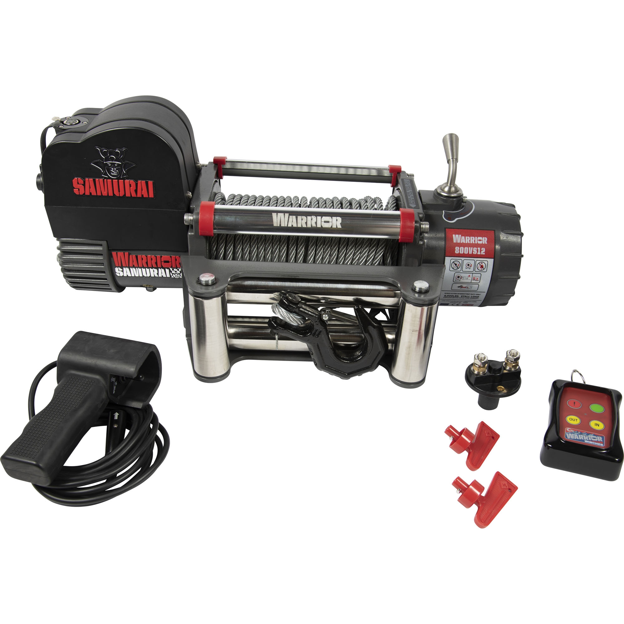 Electric Winch, 12 V, Tensile Force 3628 kg Electric Winch, 12 V, Tensile Force 3628 kg