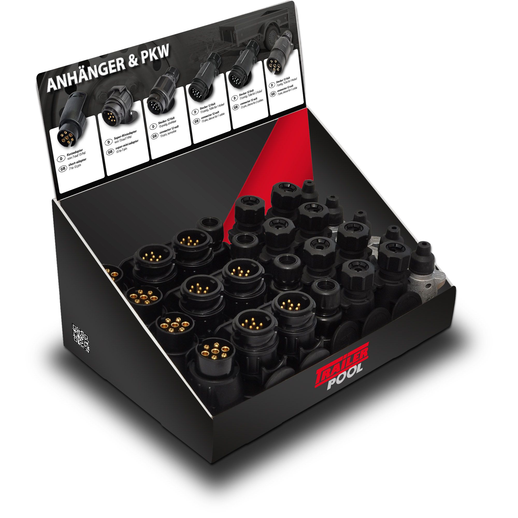 Counter display, plugs and adapters Counter display, plugs and adapters