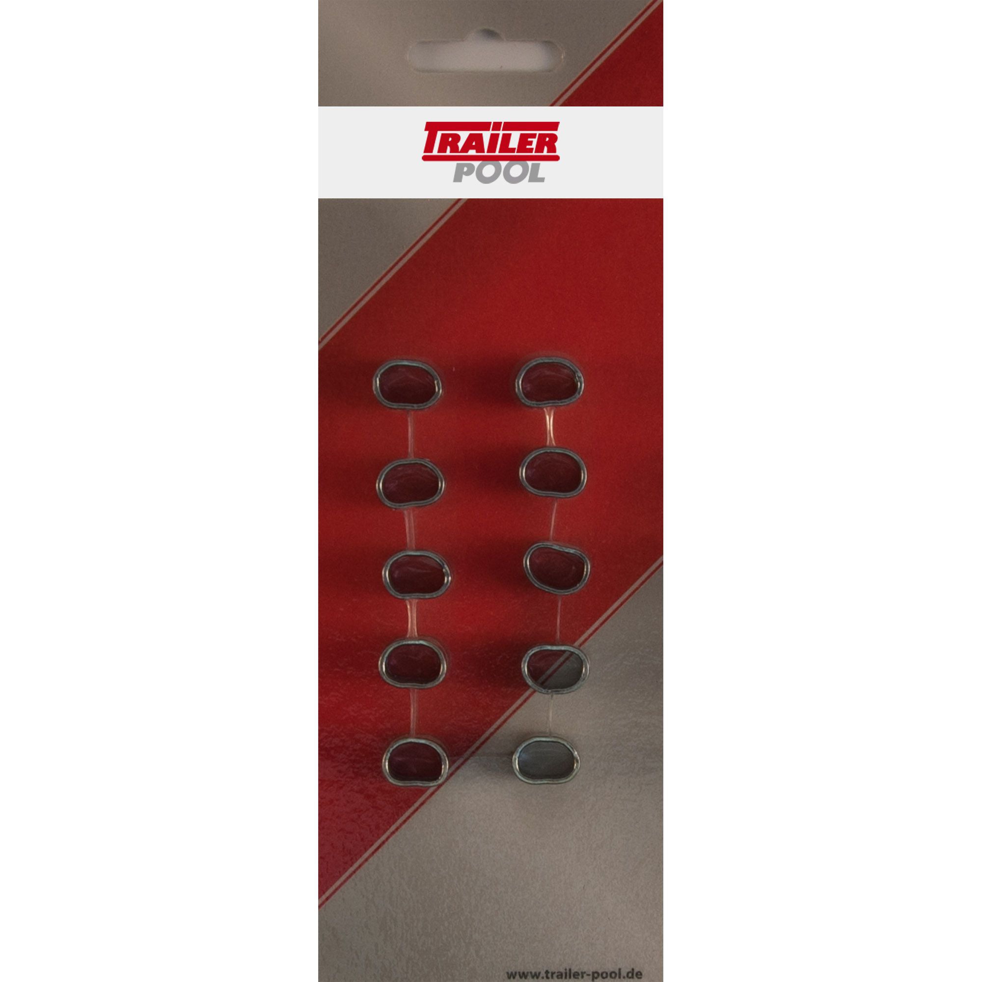 Set of 10 brackets for 6 mm expander cable Set of 10 brackets for 6 mm expander cable