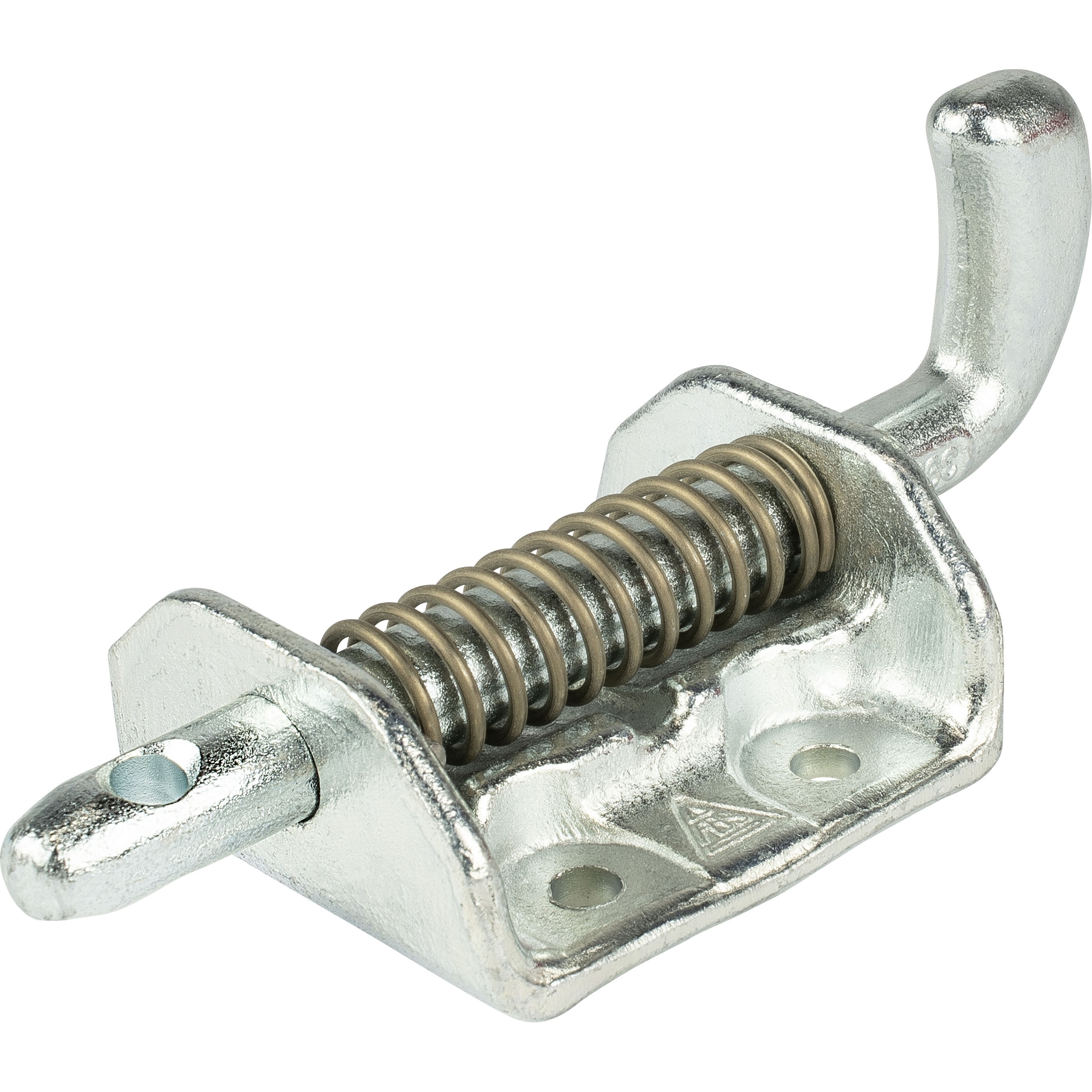 Spring latch galvanised, with detent Spring latch galvanised, with detent