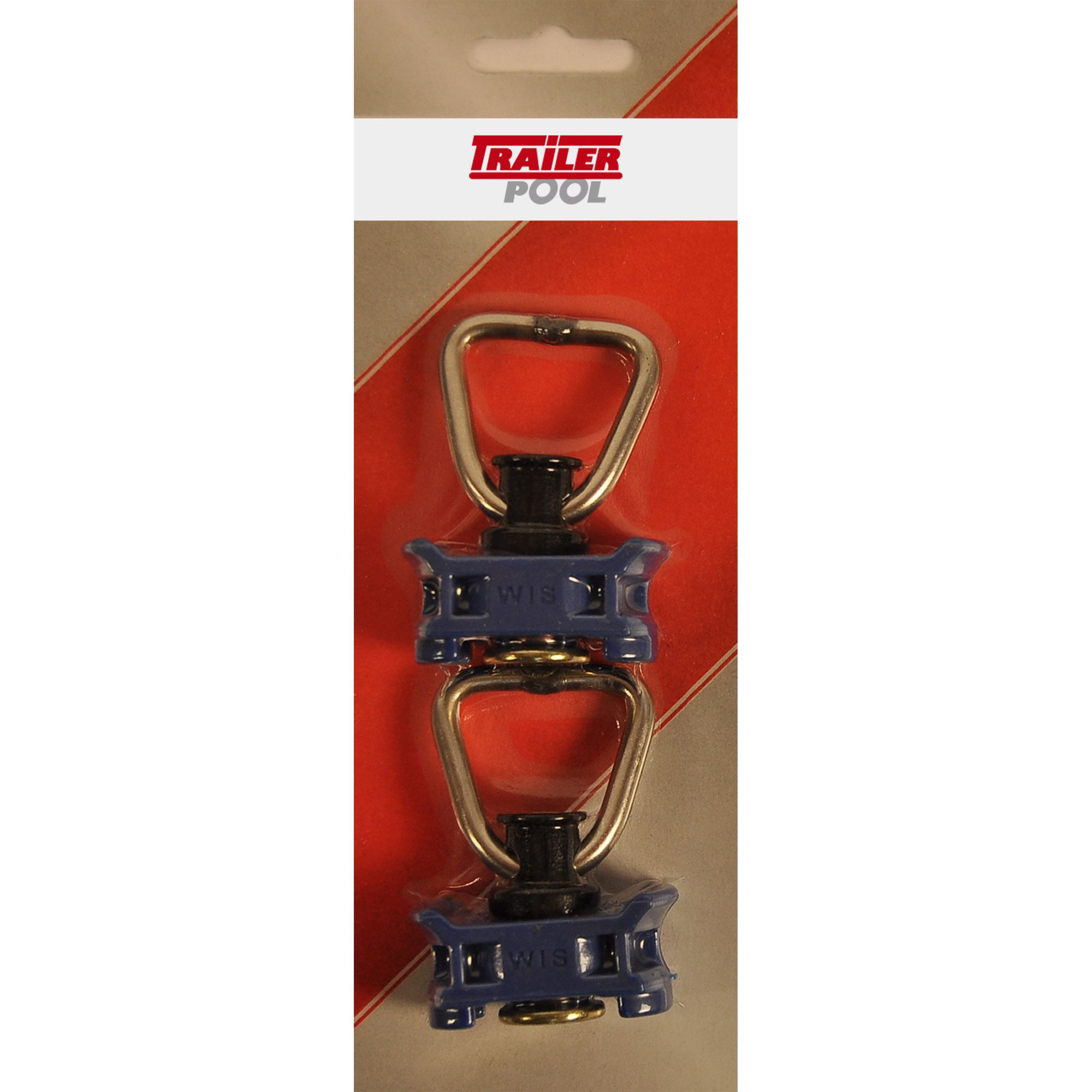 2 x Fitting with Ring, for Airline Track, Plastic 2 x Fitting with Ring, for Airline Track, Plastic