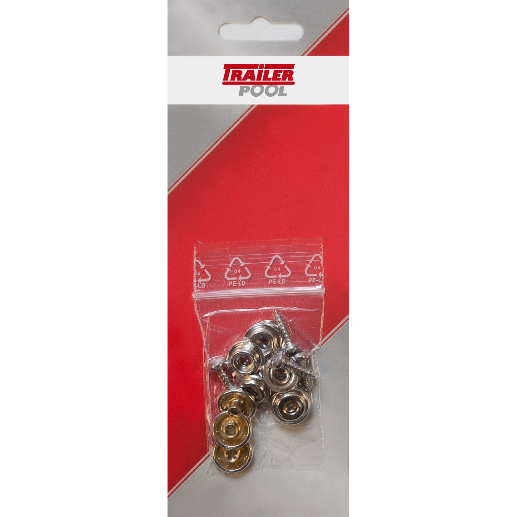 Set of 4 x Press button Set, textile to metal connection Set of 4 x Press button Set, textile to metal connection