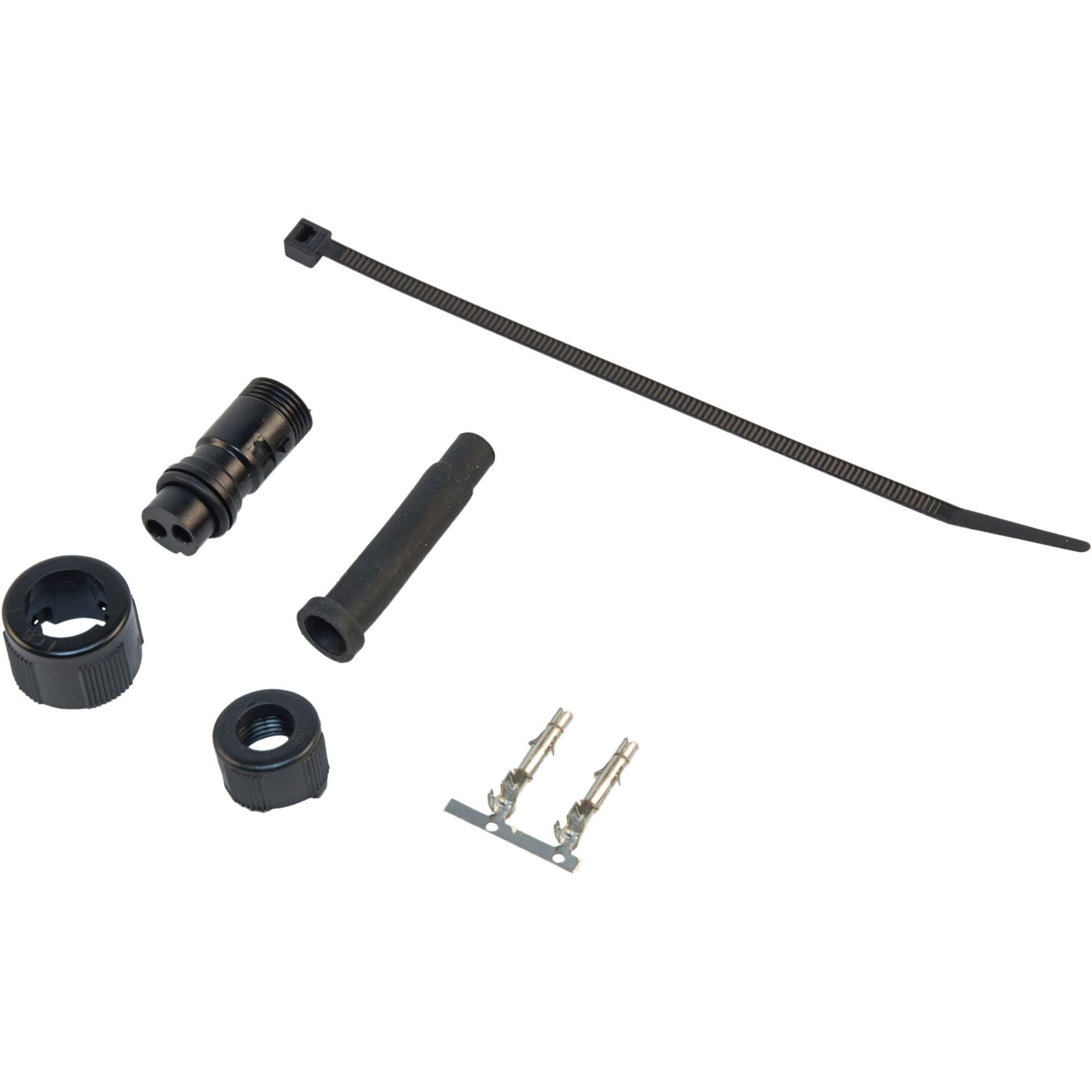 Bayonet connector 2-pin, female, black Bayonet connector 2-pin, female, black