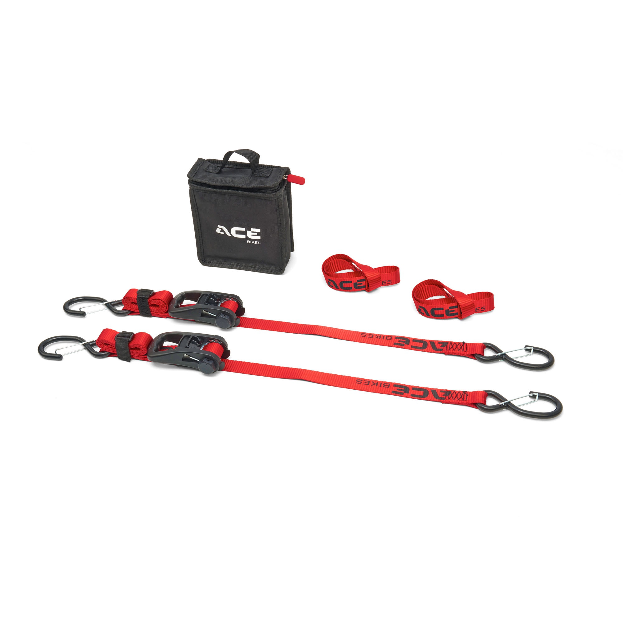 Motorcycle Tie-Down Strap Set, ACEBIKES , L 1400 mm, LC 350daN Motorcycle Tie-Down Strap Set, ACEBIKES , L 1400 mm, LC 350daN