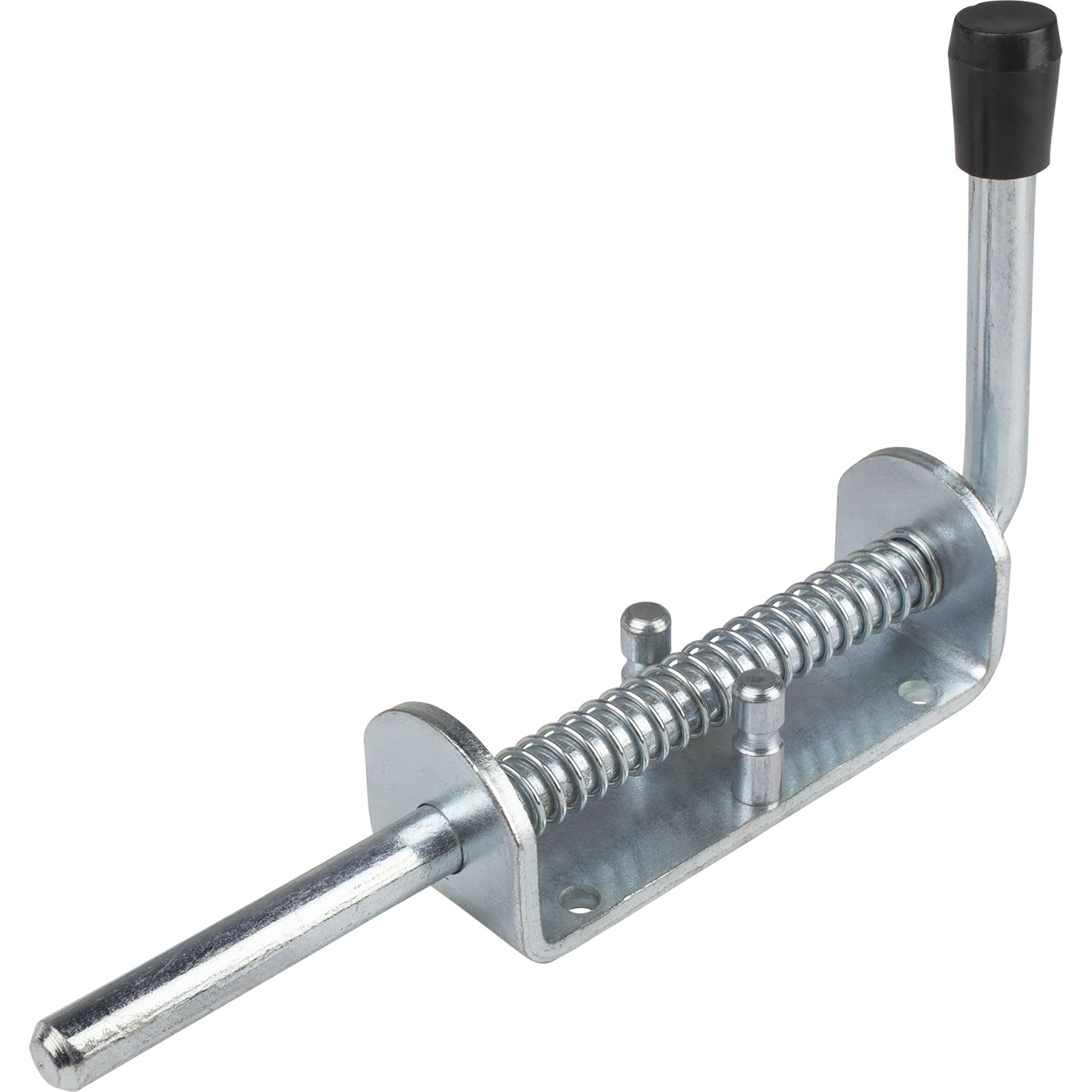 Spring latch with detent