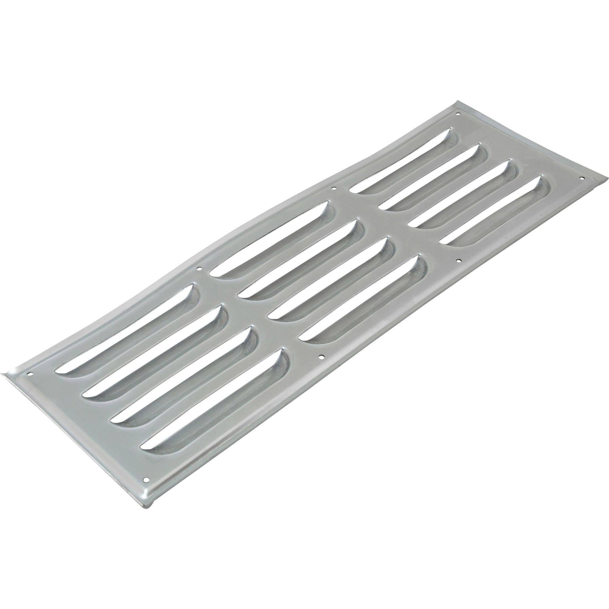 Sheet metal with stamped vents, aluminum, anodised Sheet metal with stamped vents, aluminum, anodised
