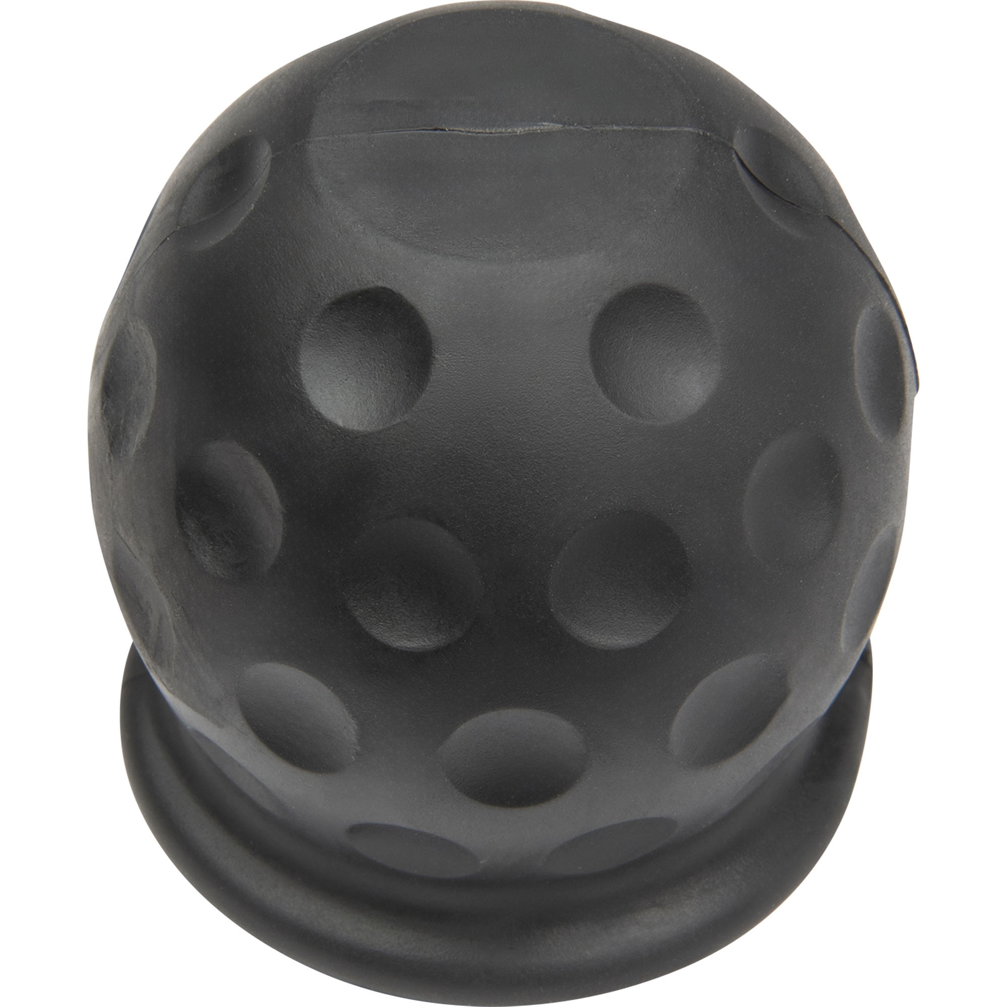 Soft ball black, covering cap for coupling head