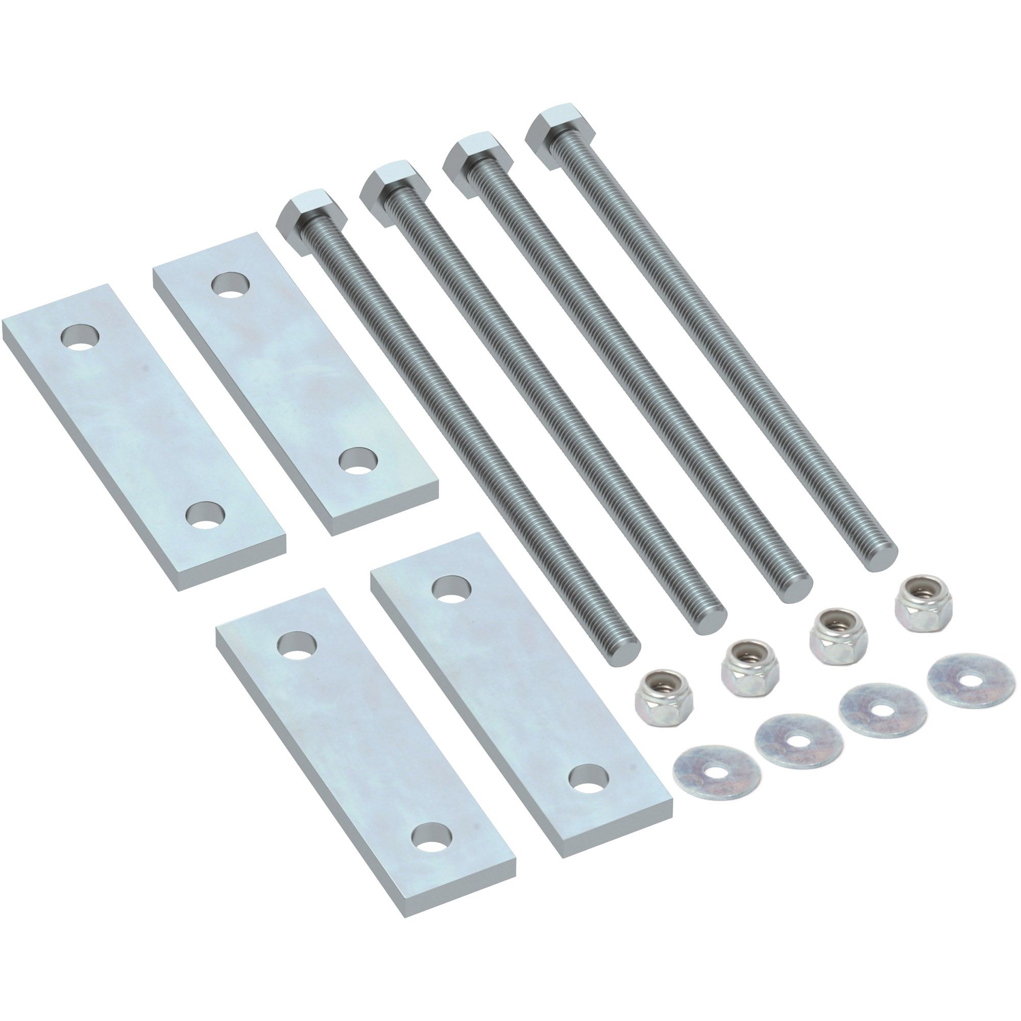 Mounting kit for toolboxes on drawbars