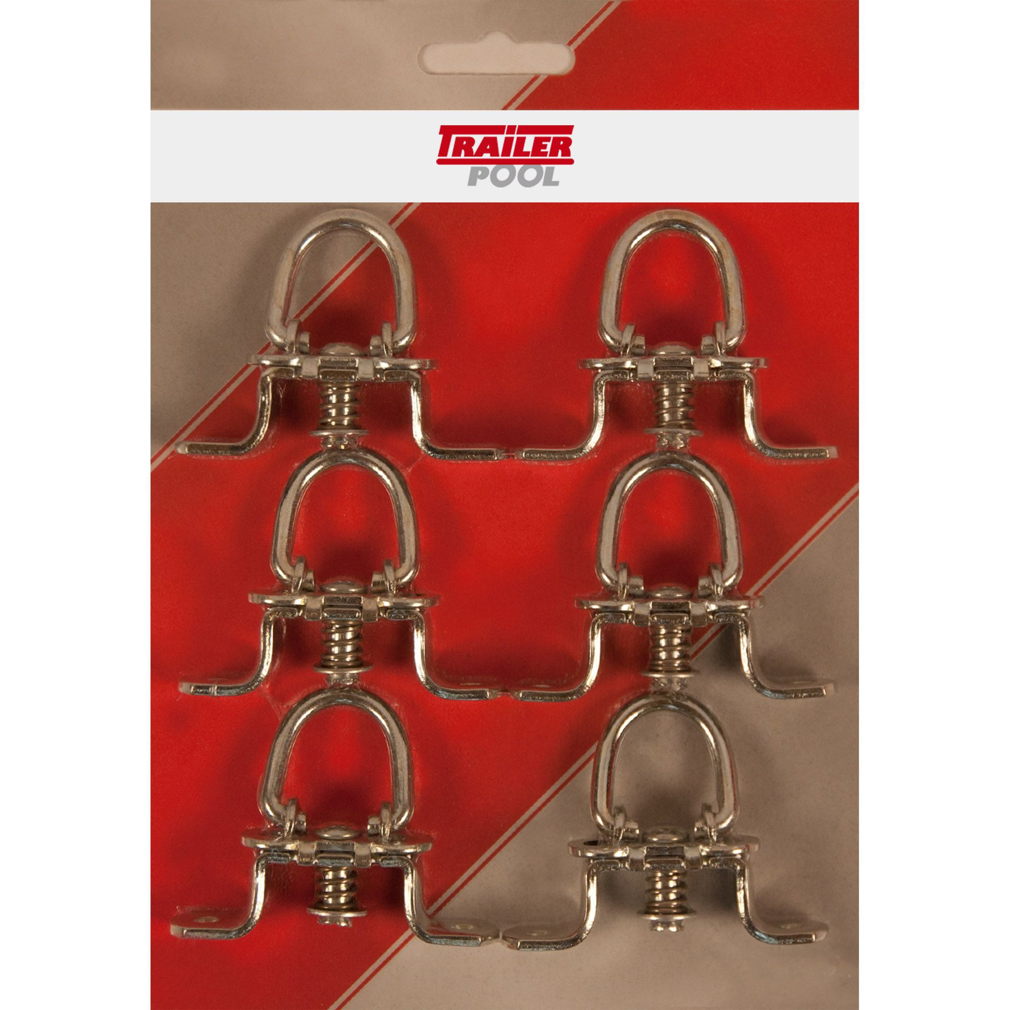 6 x Turnable Staple, H 17 mm, HD 51 mm, Foldable 6 x Turnable Staple, H 17 mm, HD 51 mm, Foldable