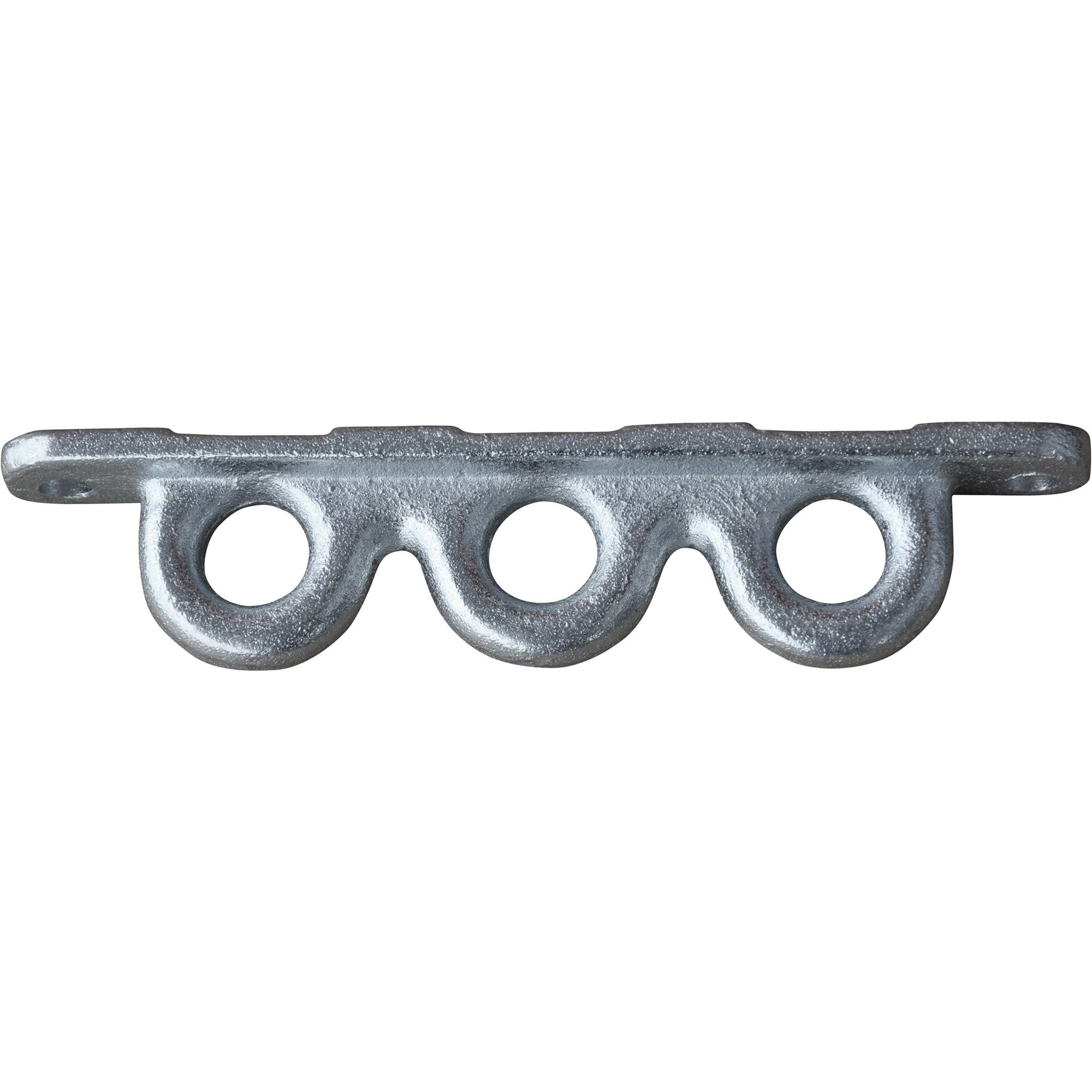 Partition holder, galvanised, 3 holes