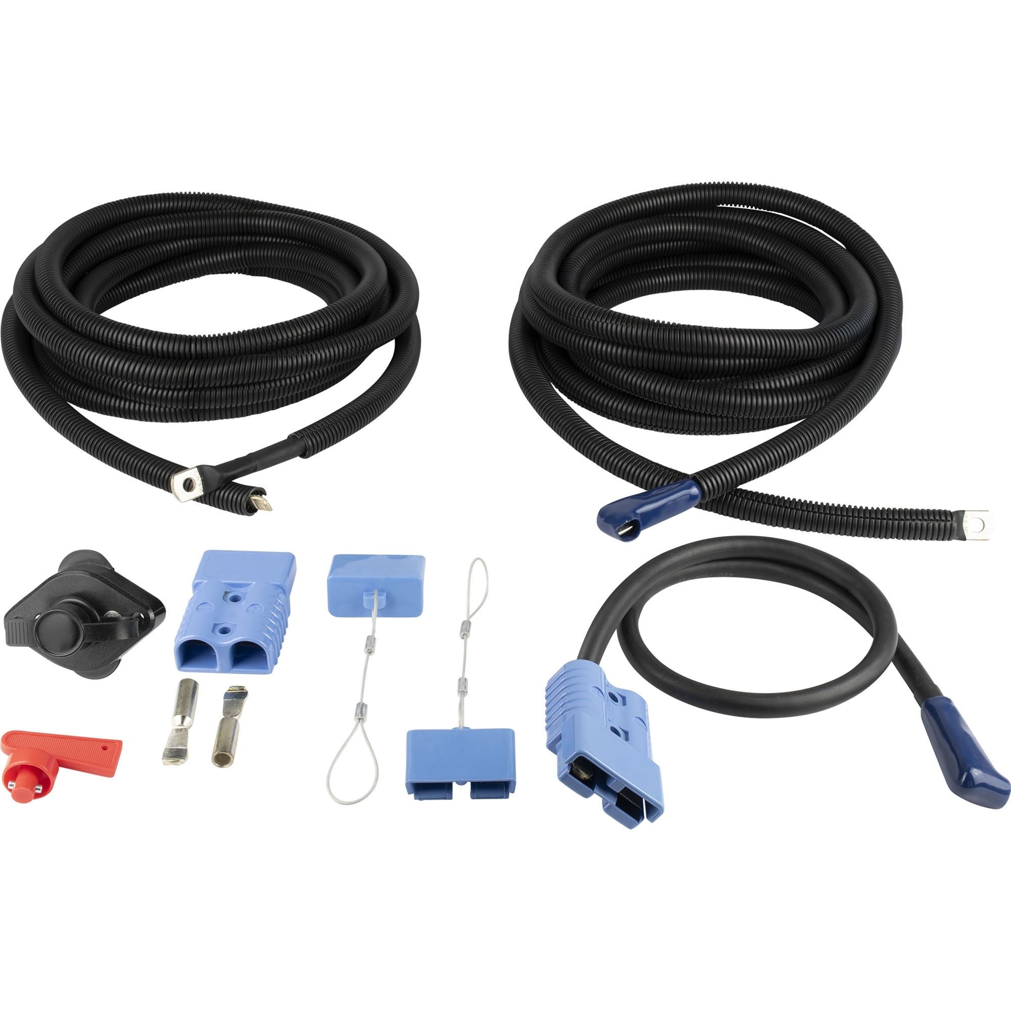 Cable set for rear winch mount for pickups 25 mm² hunting winch