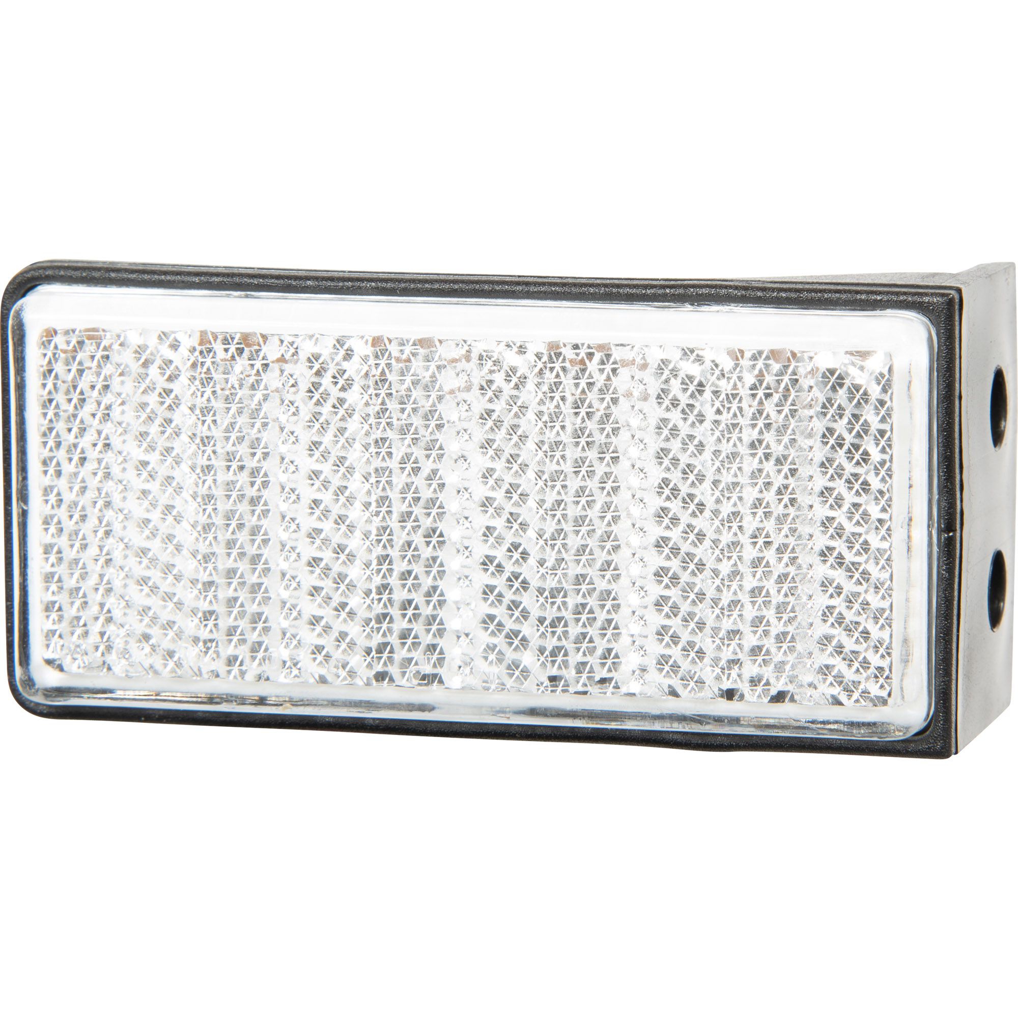 Reflector 76 x 34 mm, White, with Holder Reflector 76 x 34 mm, White, with Holder