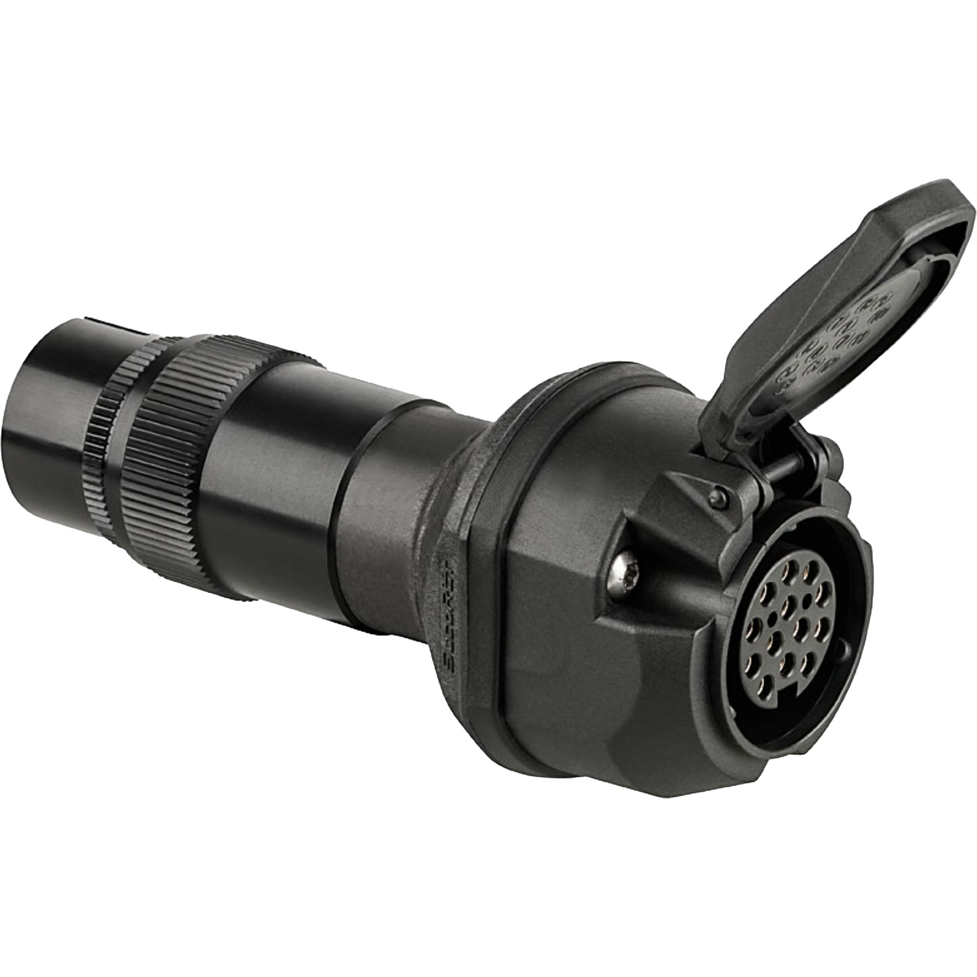 Voltage reducer 24 V 12 pole to 12 V 13 pole