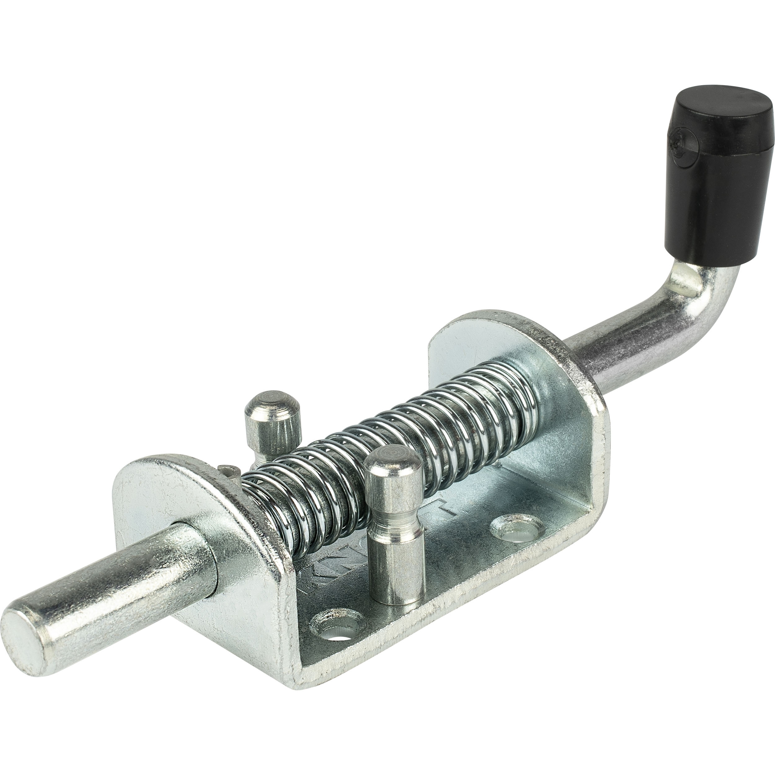 Spring latch with detent Spring latch with detent